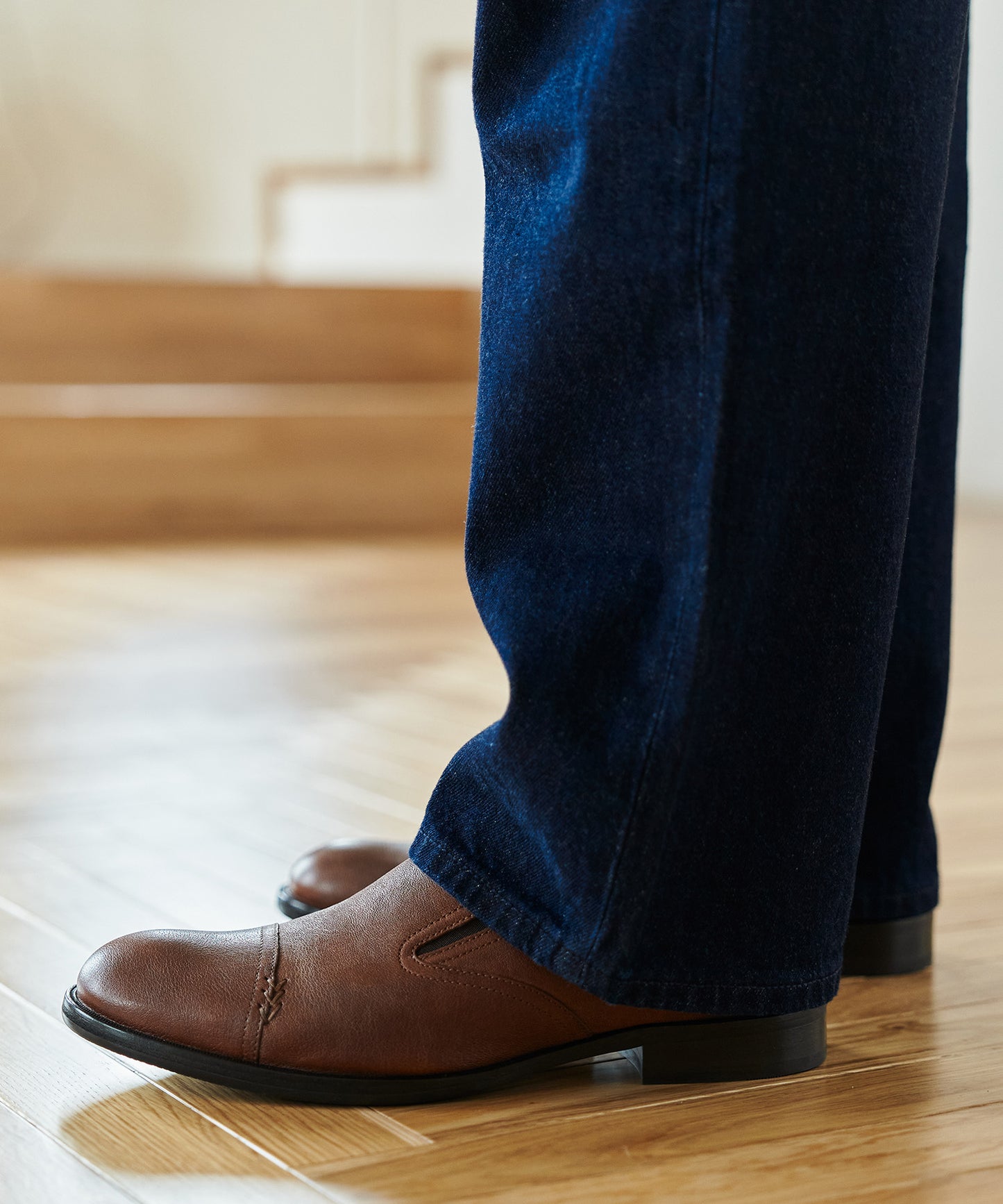 【20%OFF】<MEN> ストレートチップサイドエラスティックスリッポンシューズ(34022)