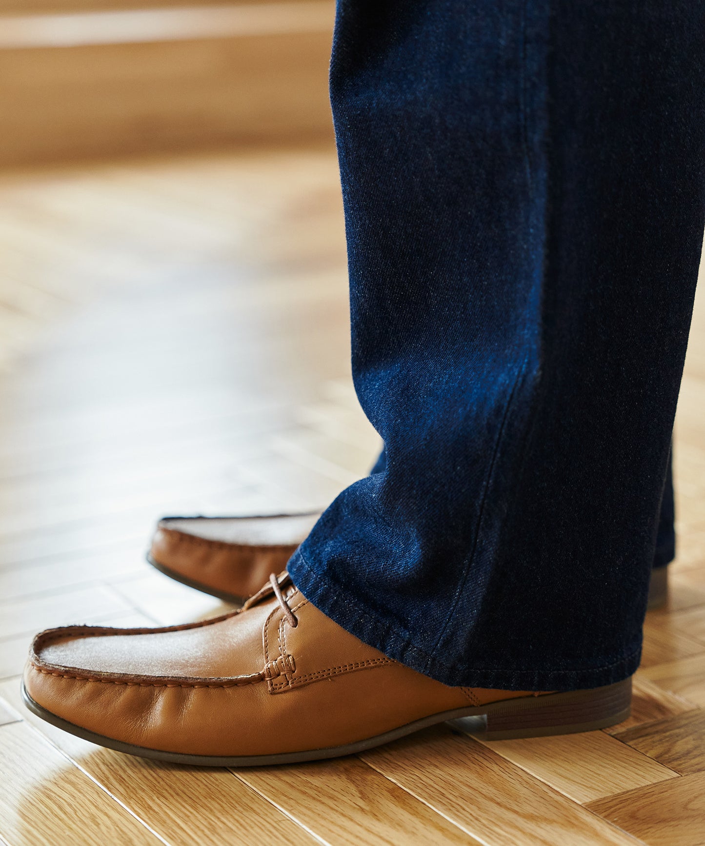【20%OFF】<MEN> 【職人による手縫い】 モカシンレースアップシューズ(31766)