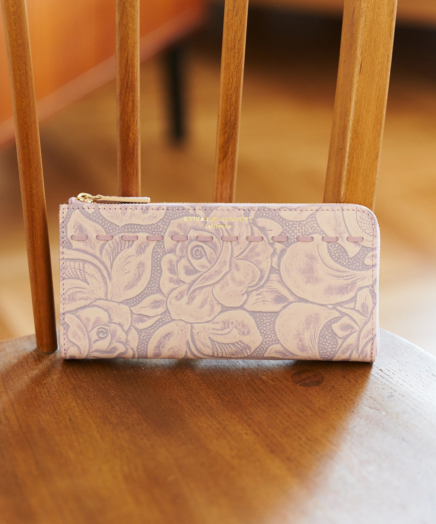 <WOMEN> ROSE CRAFT L字ファスナーロングウォレット