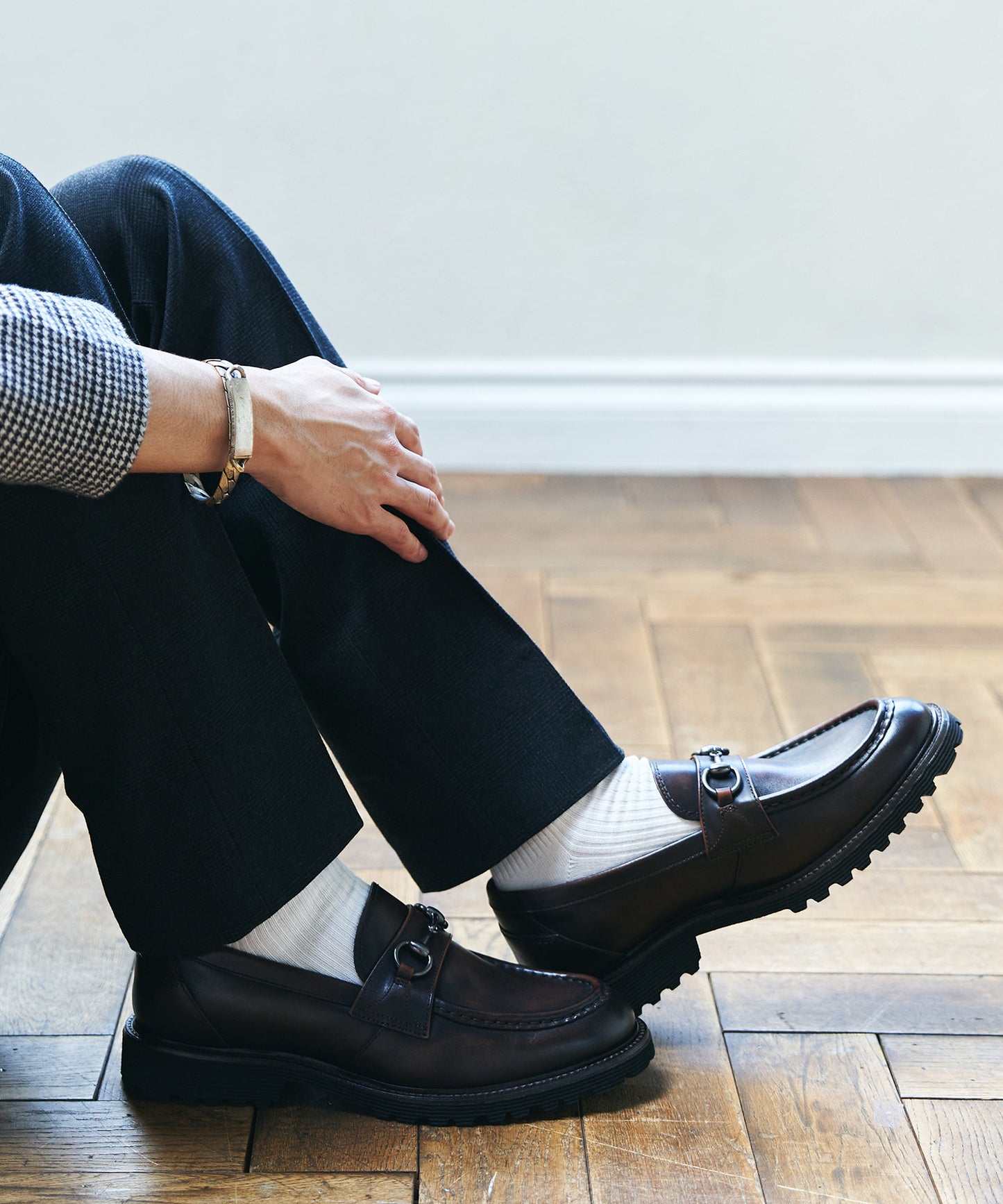 <MEN> 【職人の技術が光る】モカステッチ ビットローファー(34034)