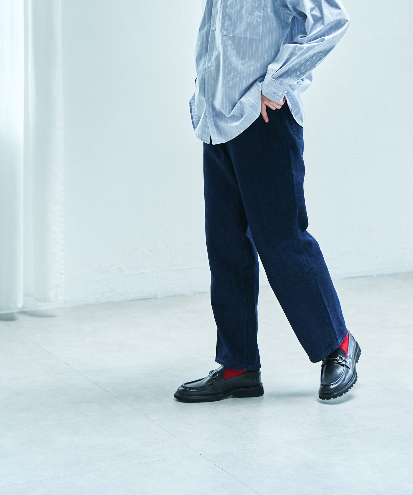 <MEN> 【職人の技術が光る】モカステッチ ビットローファー(34034)