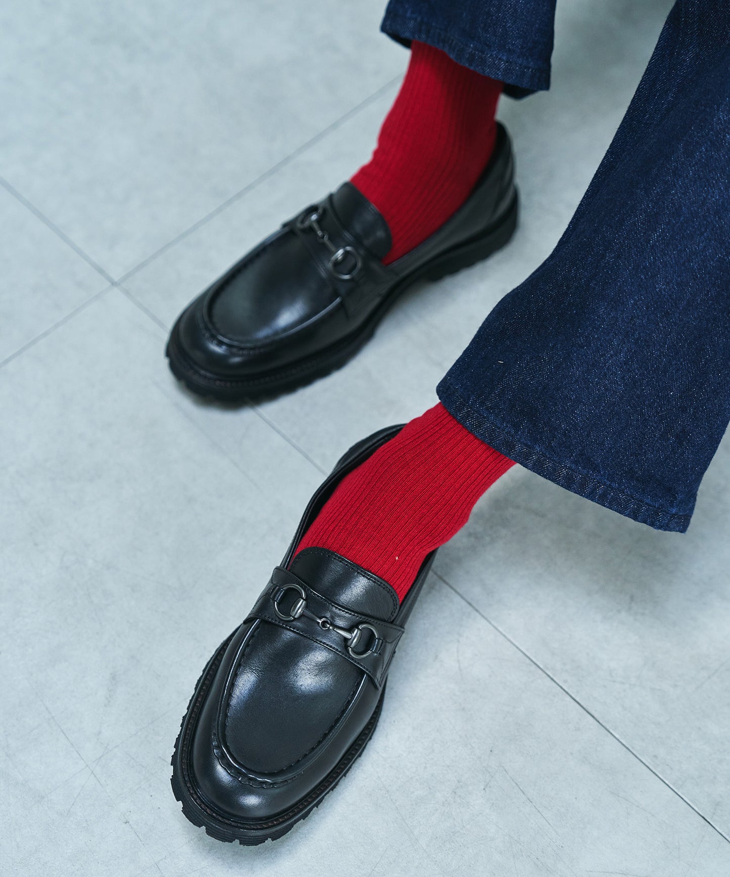 <MEN> 【職人の技術が光る】モカステッチ ビットローファー(34034)