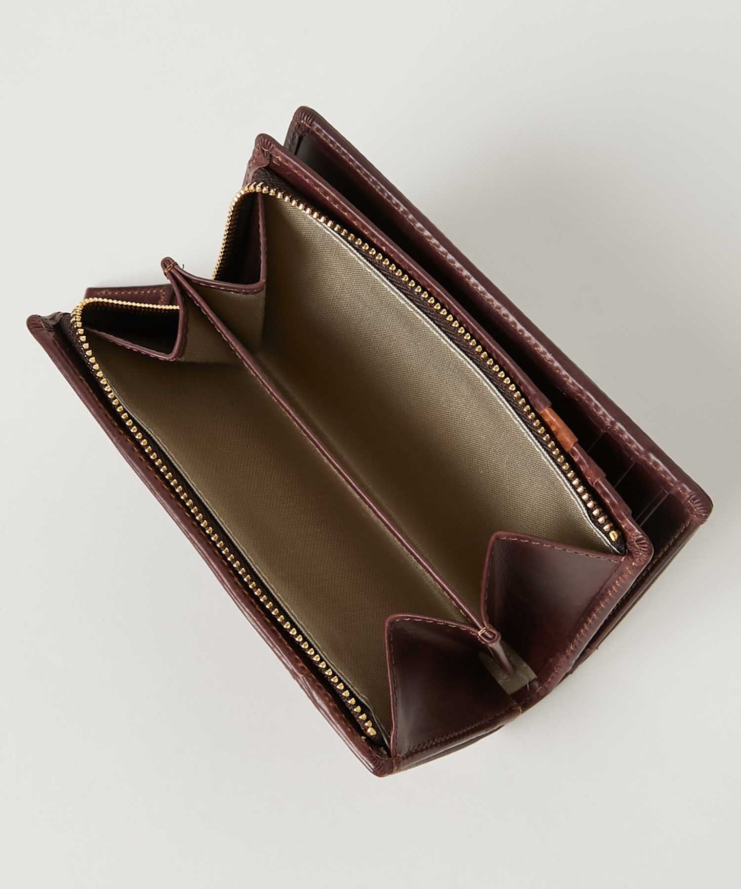 <MEN> CALF L字ファスナー ミドルウォレット