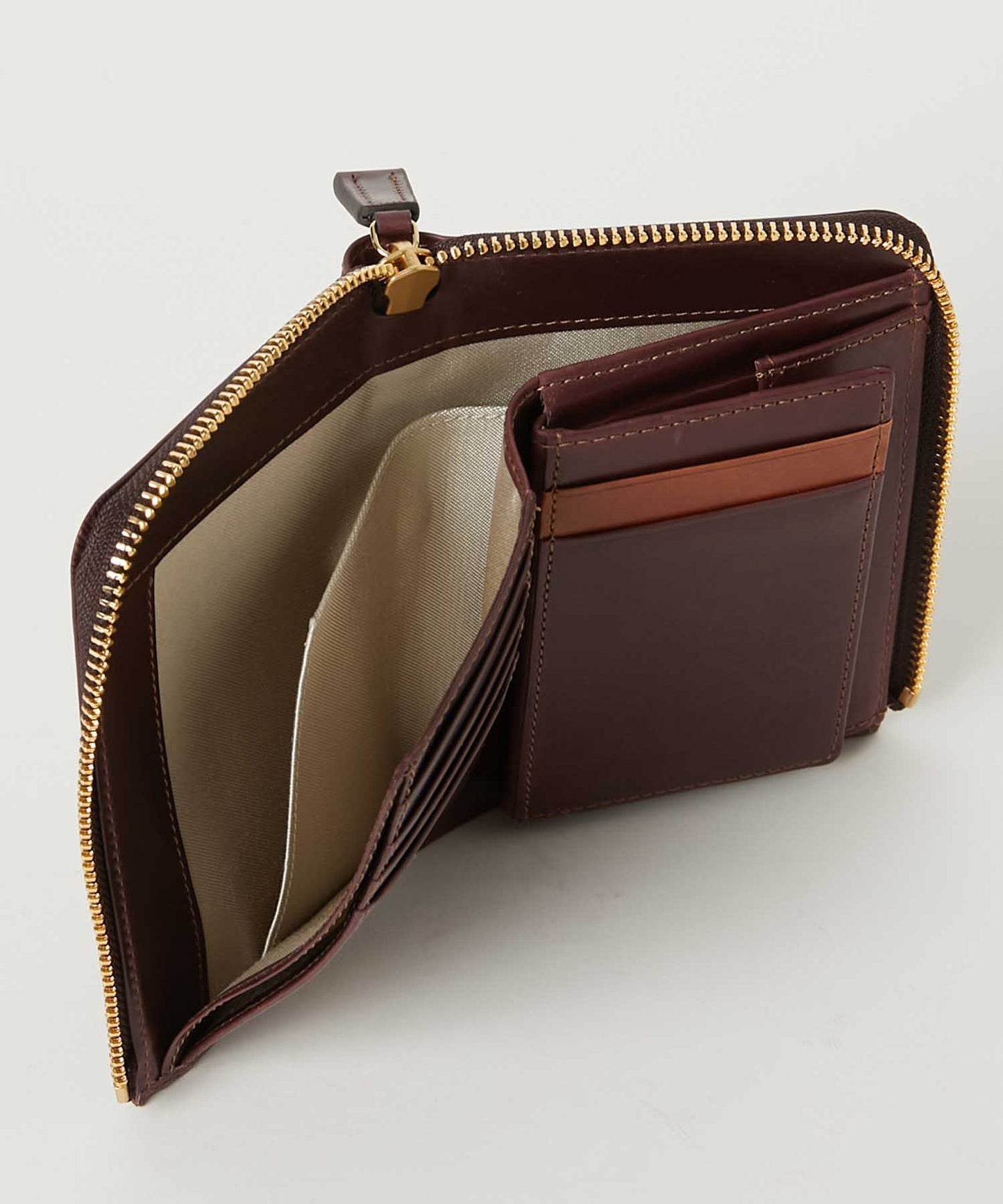 <MEN> CALF L字ファスナー コンパクトウォレット