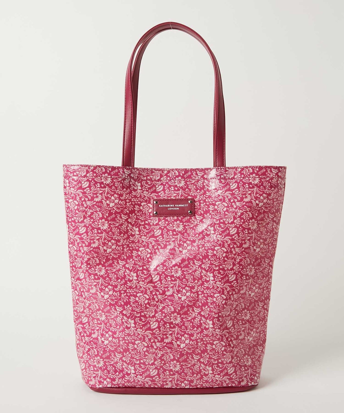 <WOMEN> オリジナル総花柄 縦型トートバッグ
