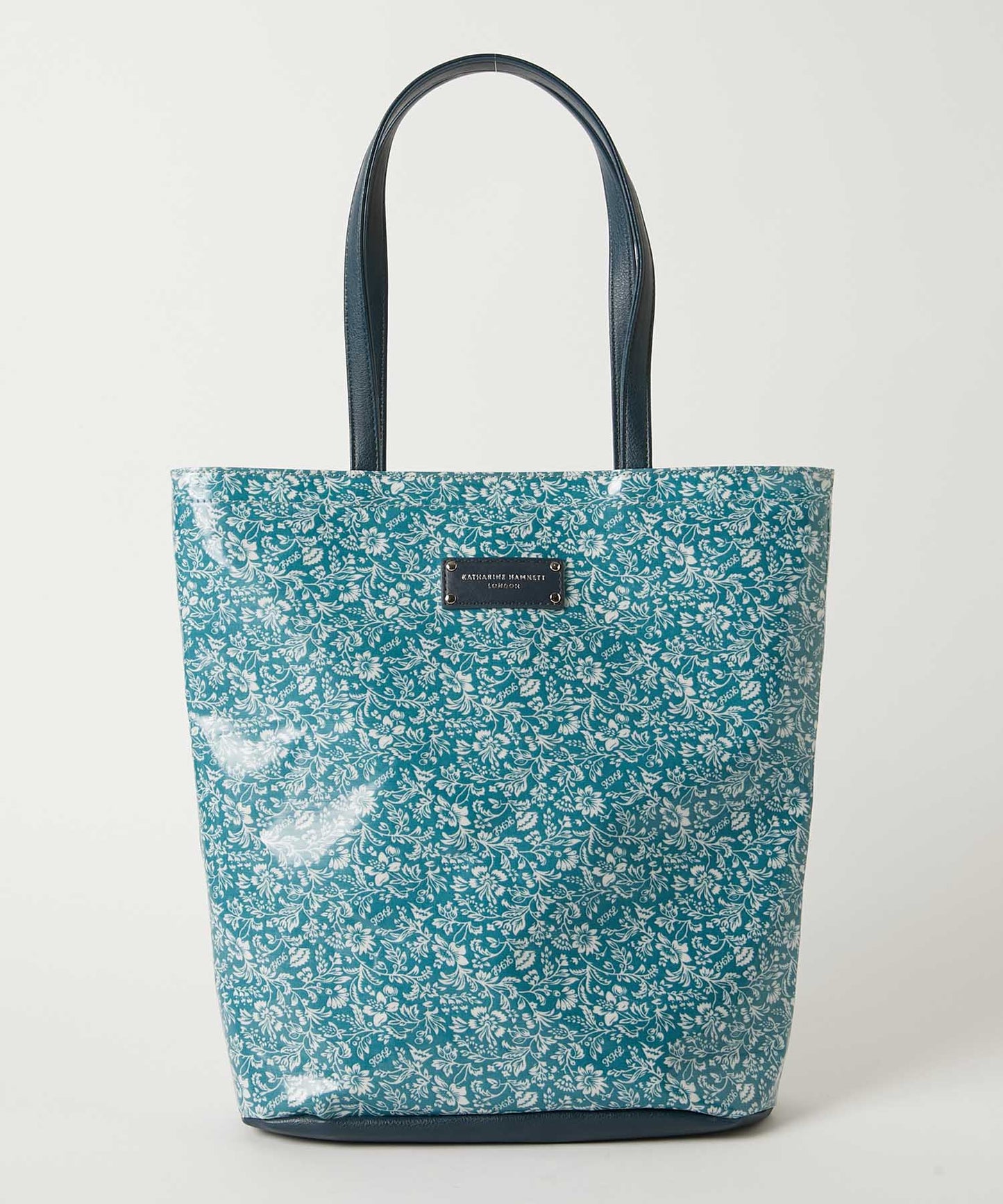 <WOMEN> オリジナル総花柄 縦型トートバッグ