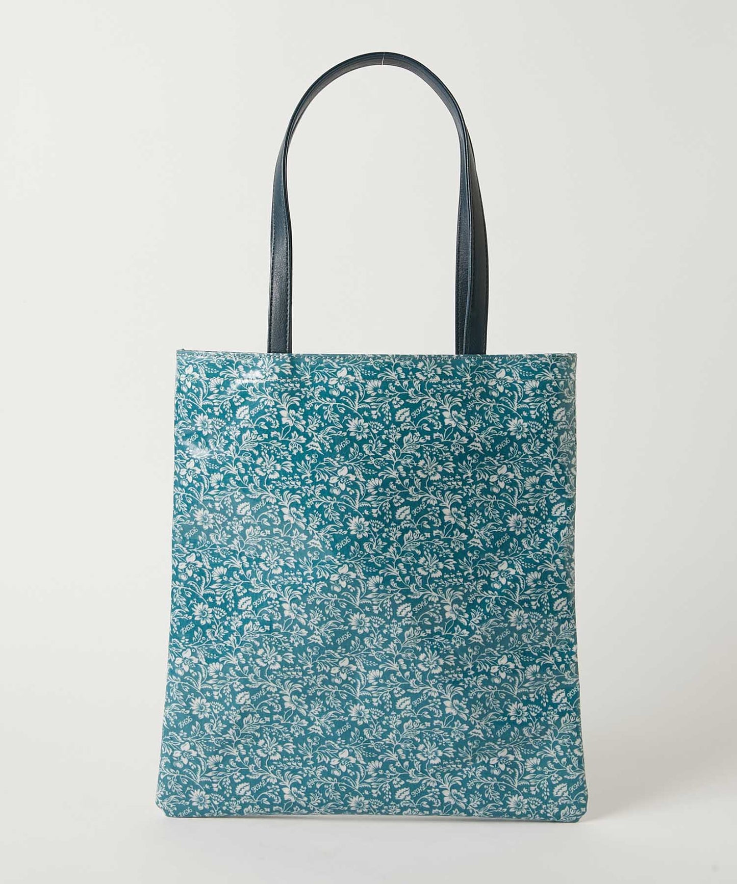 <WOMEN> オリジナル総花柄 スリムトートバッグ