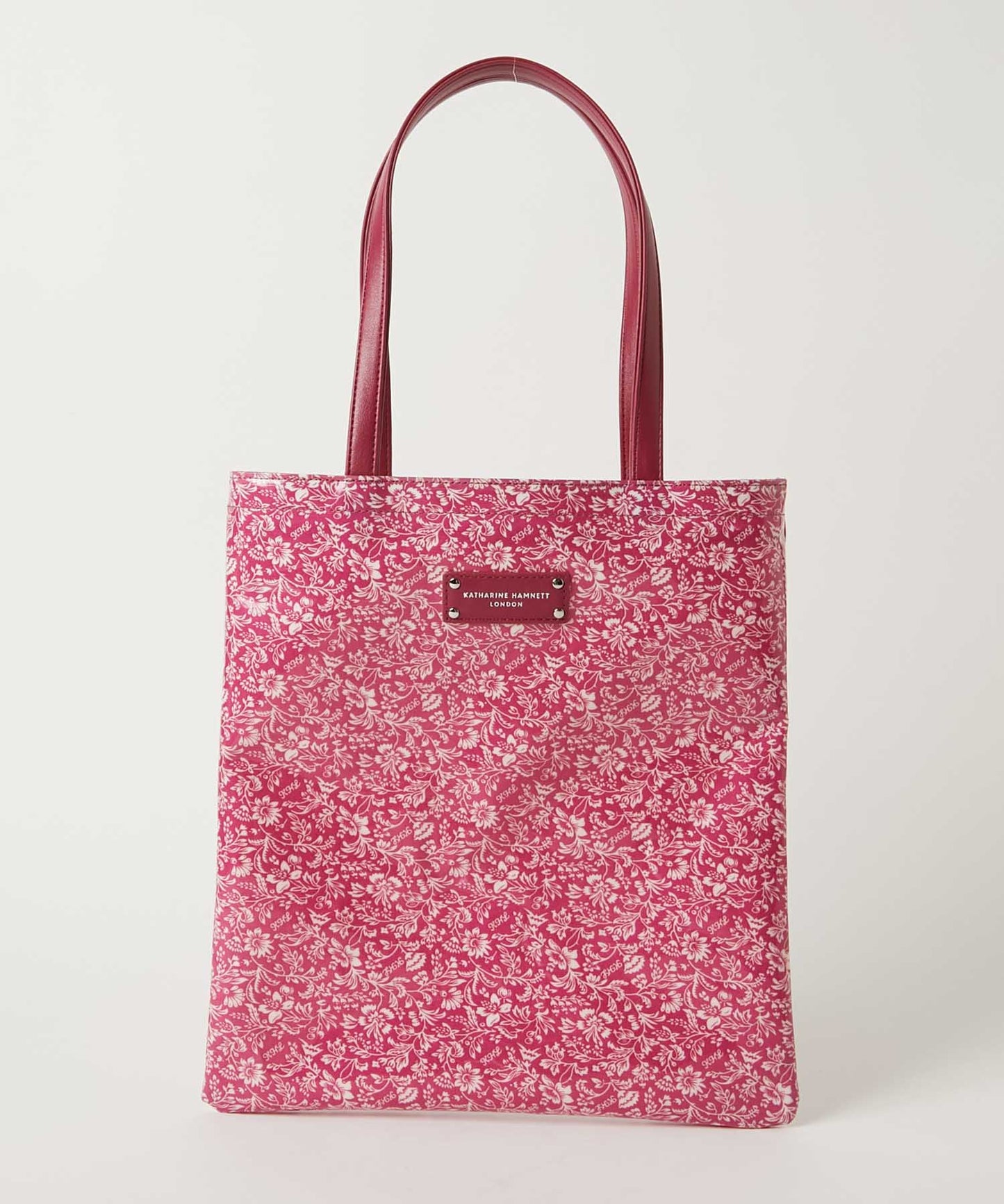 <WOMEN> オリジナル総花柄 スリムトートバッグ