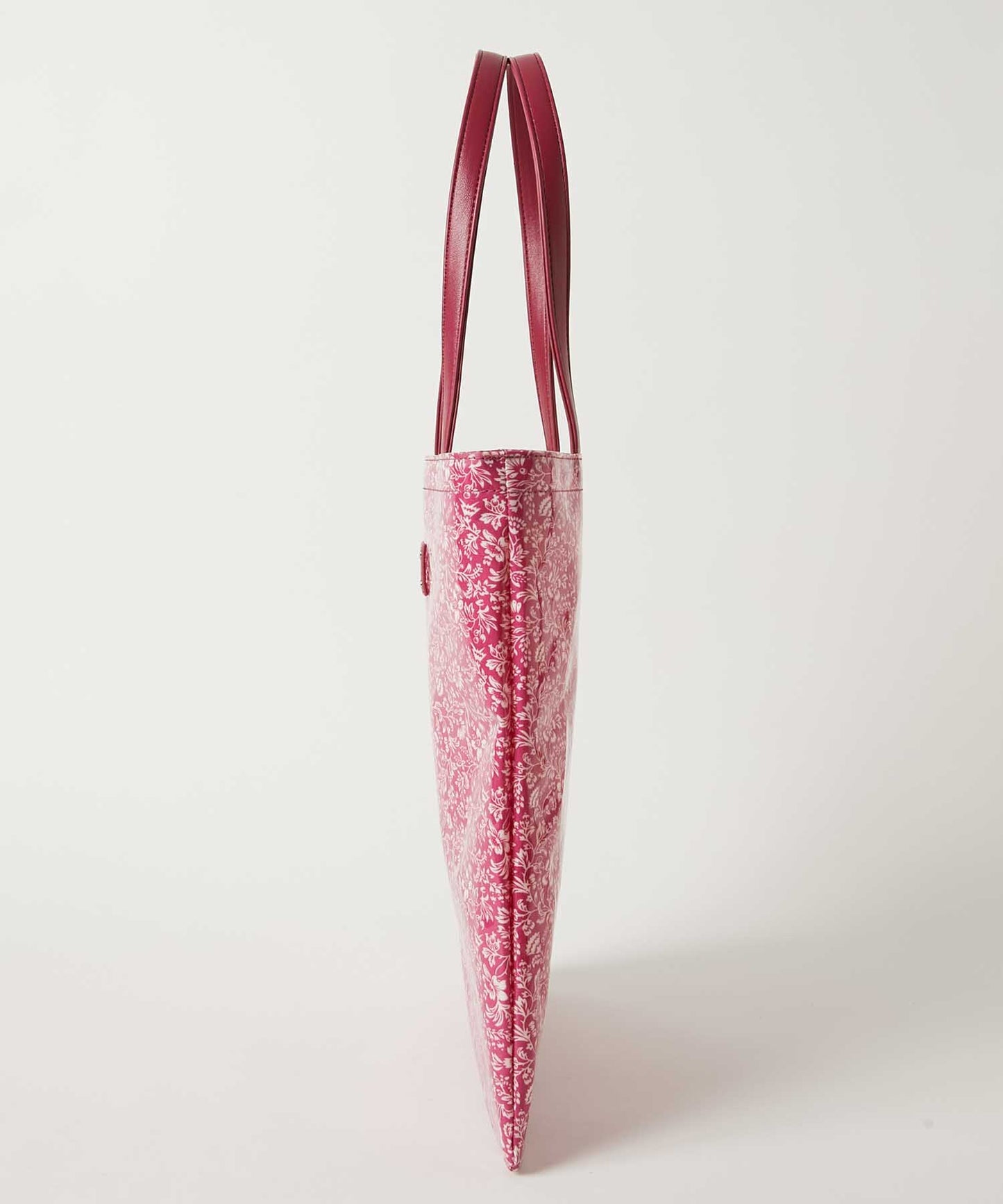 <WOMEN> オリジナル総花柄 スリムトートバッグ