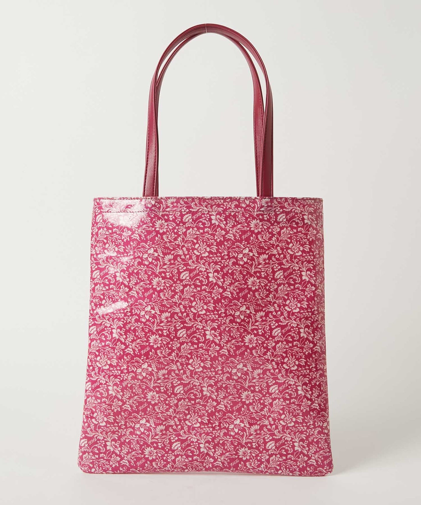 <WOMEN> オリジナル総花柄 スリムトートバッグ