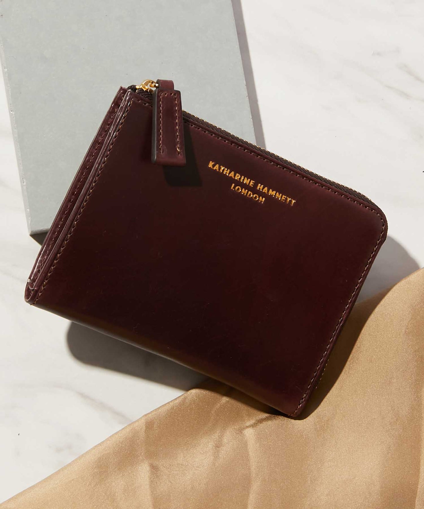 <MEN> CALF L字ファスナー コンパクトウォレット