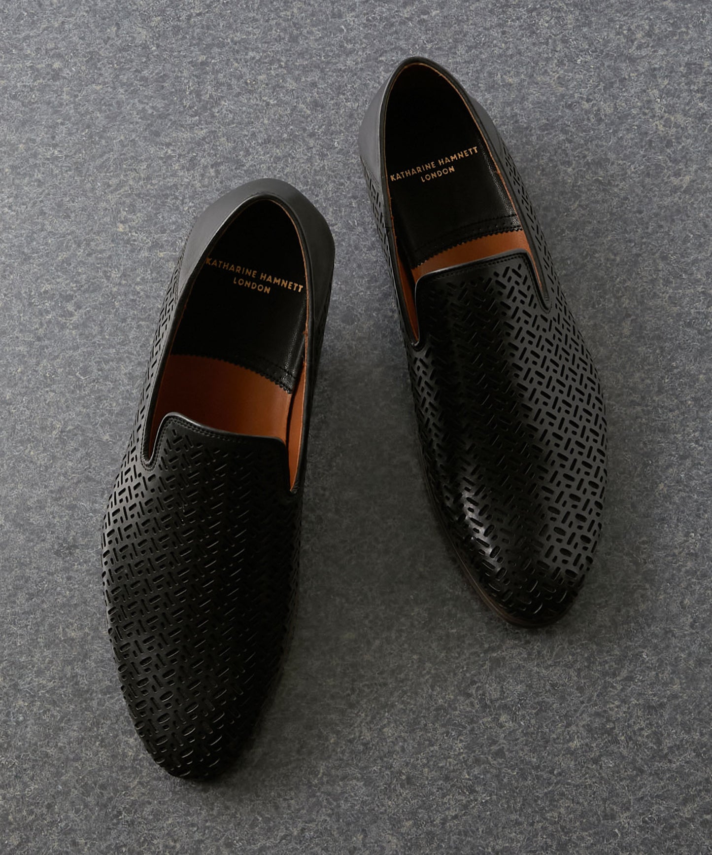 <MEN> レーザーカットスリッポン