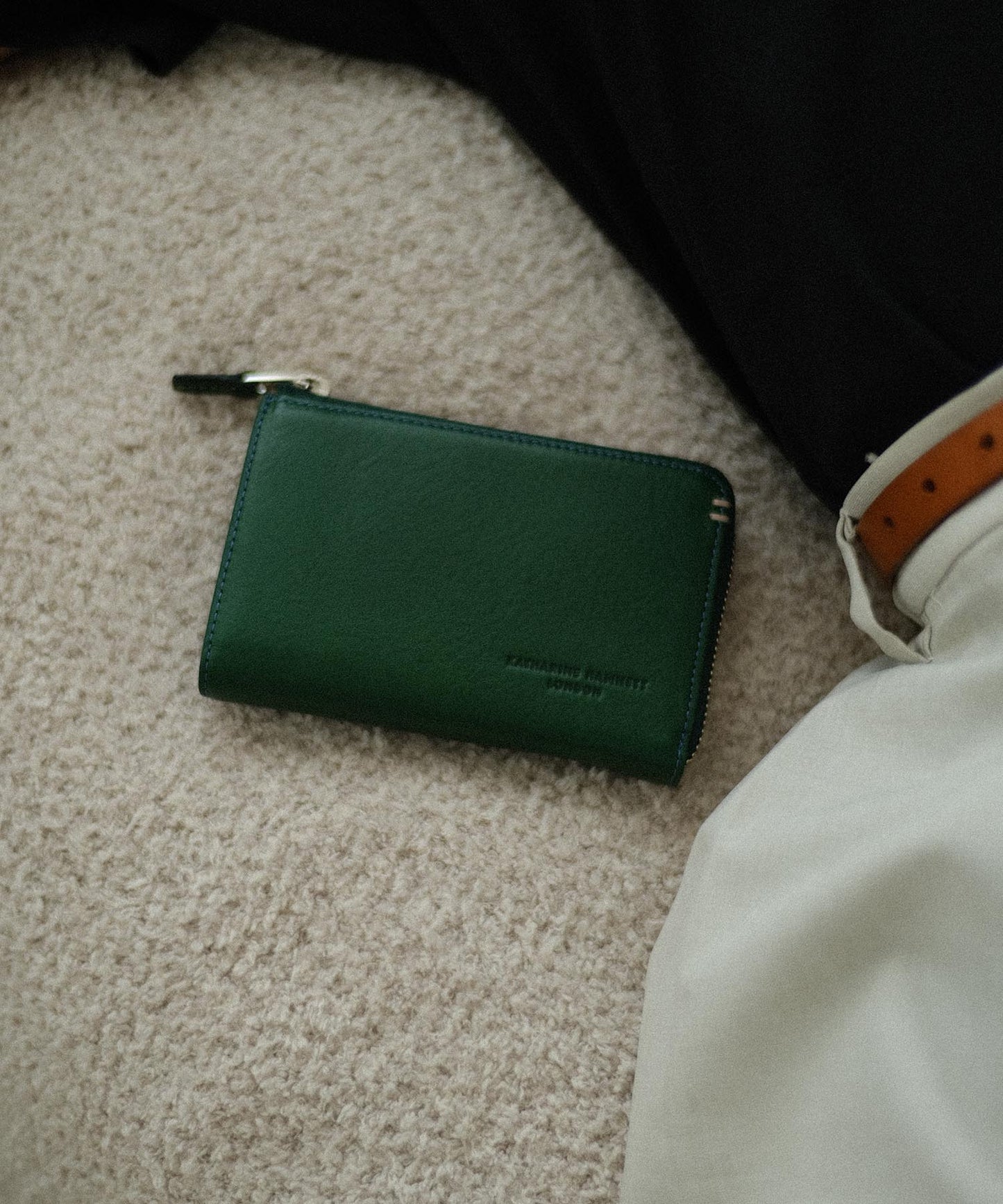 <UNISEX> MINERAL 二つ折りL字ファスナーウォレット