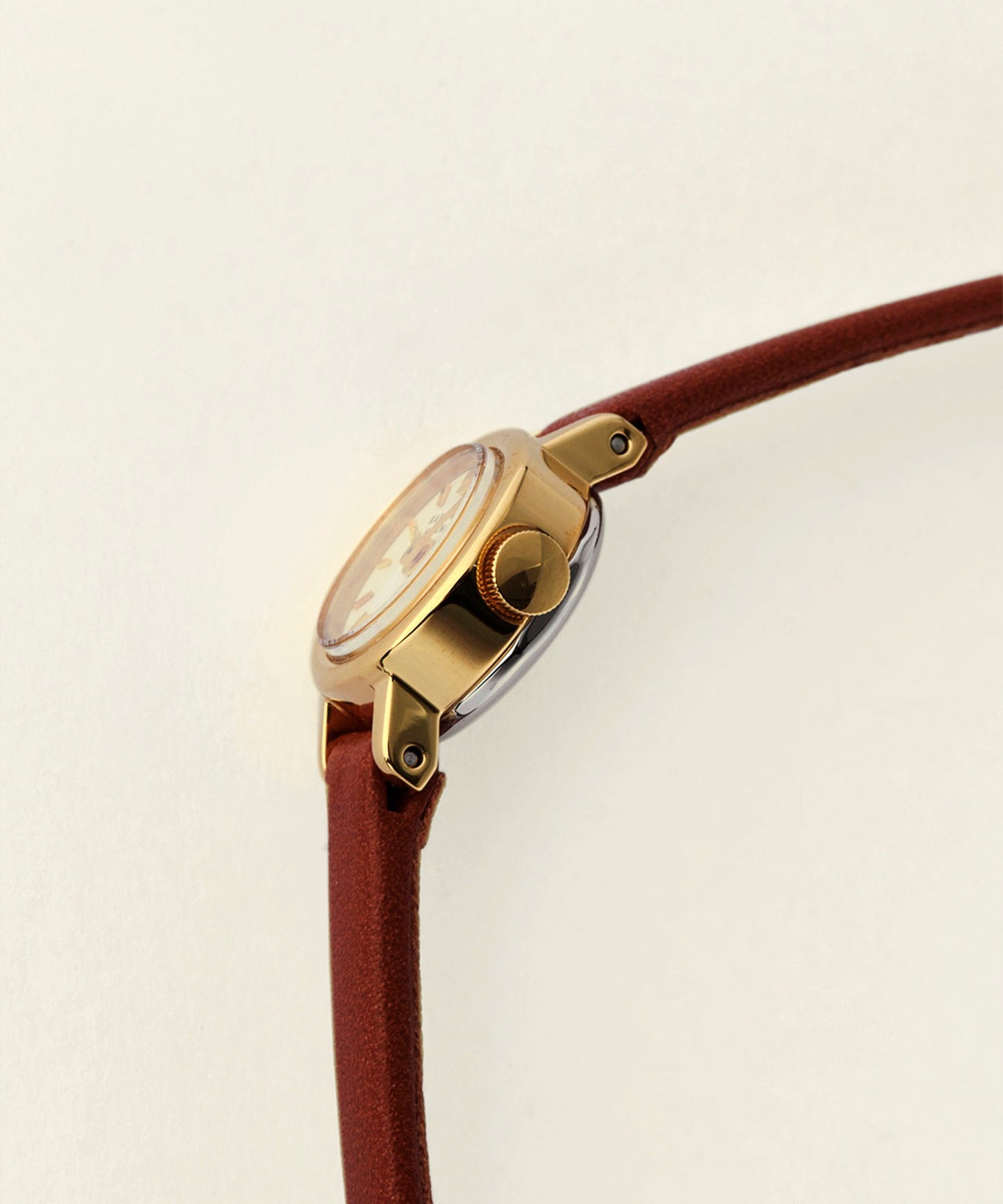 <WOMEN> Small Round leater Watch(KH781104)