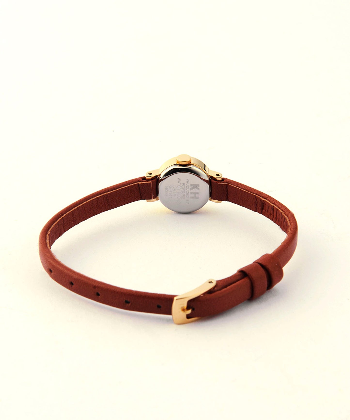 <WOMEN> Small Round leater Watch(KH781104)
