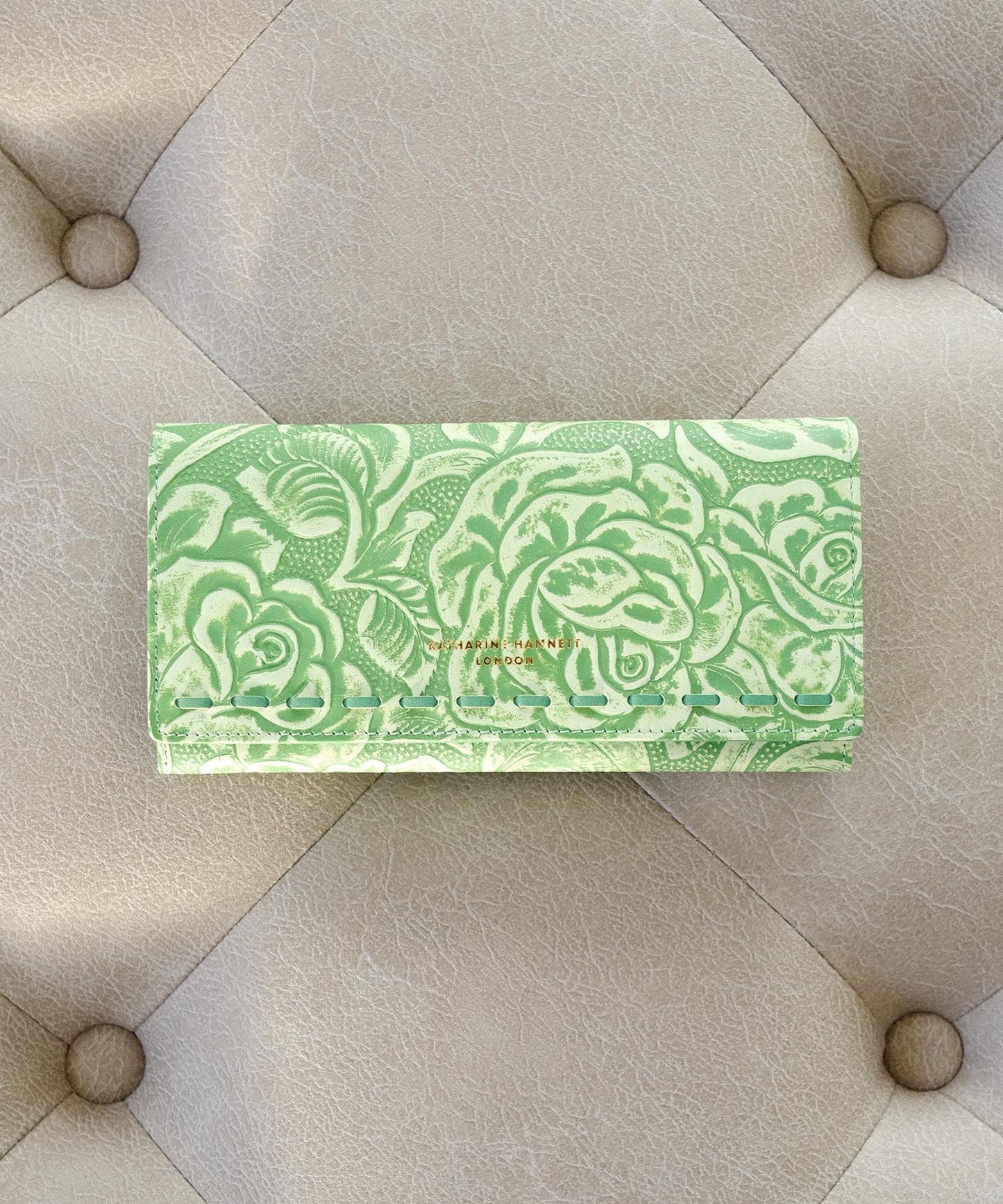 <WOMEN> ROSE CRAFT フラップ ロングウォレット