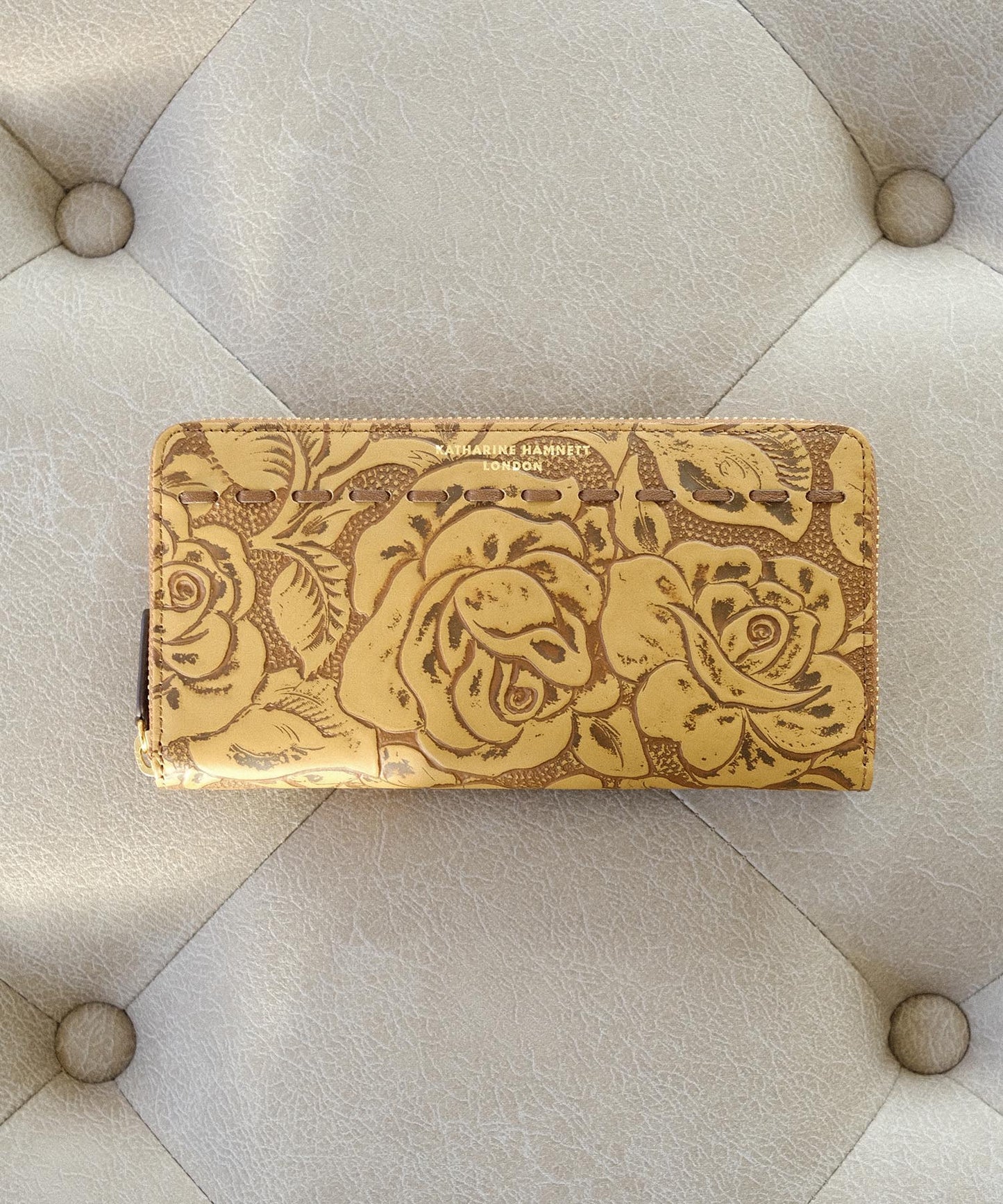 <WOMEN> ROSE CRAFT ラウンドファスナー ロングウォレット