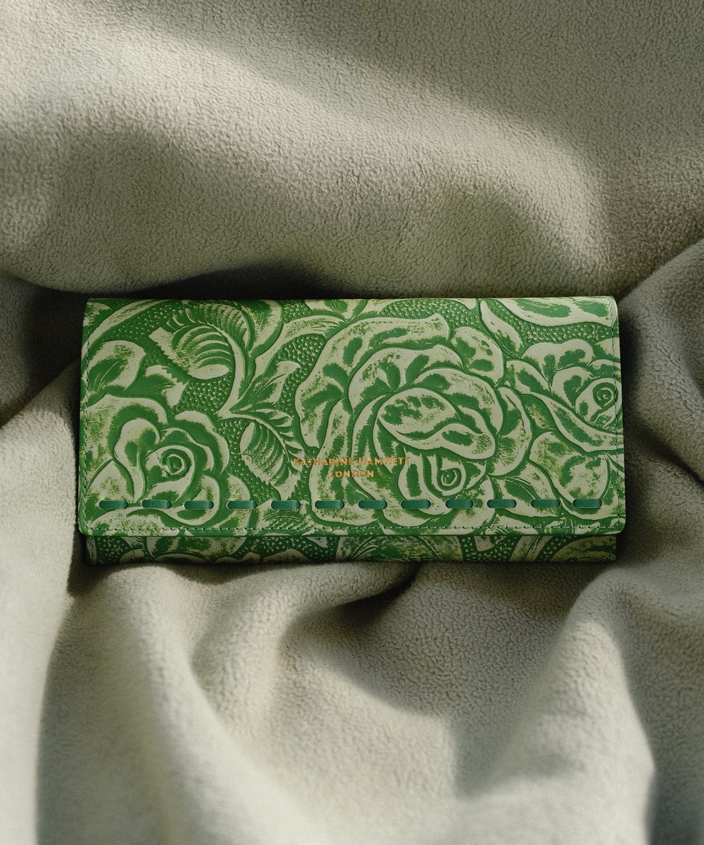 <WOMEN> ROSE CRAFT フラップ ロングウォレット