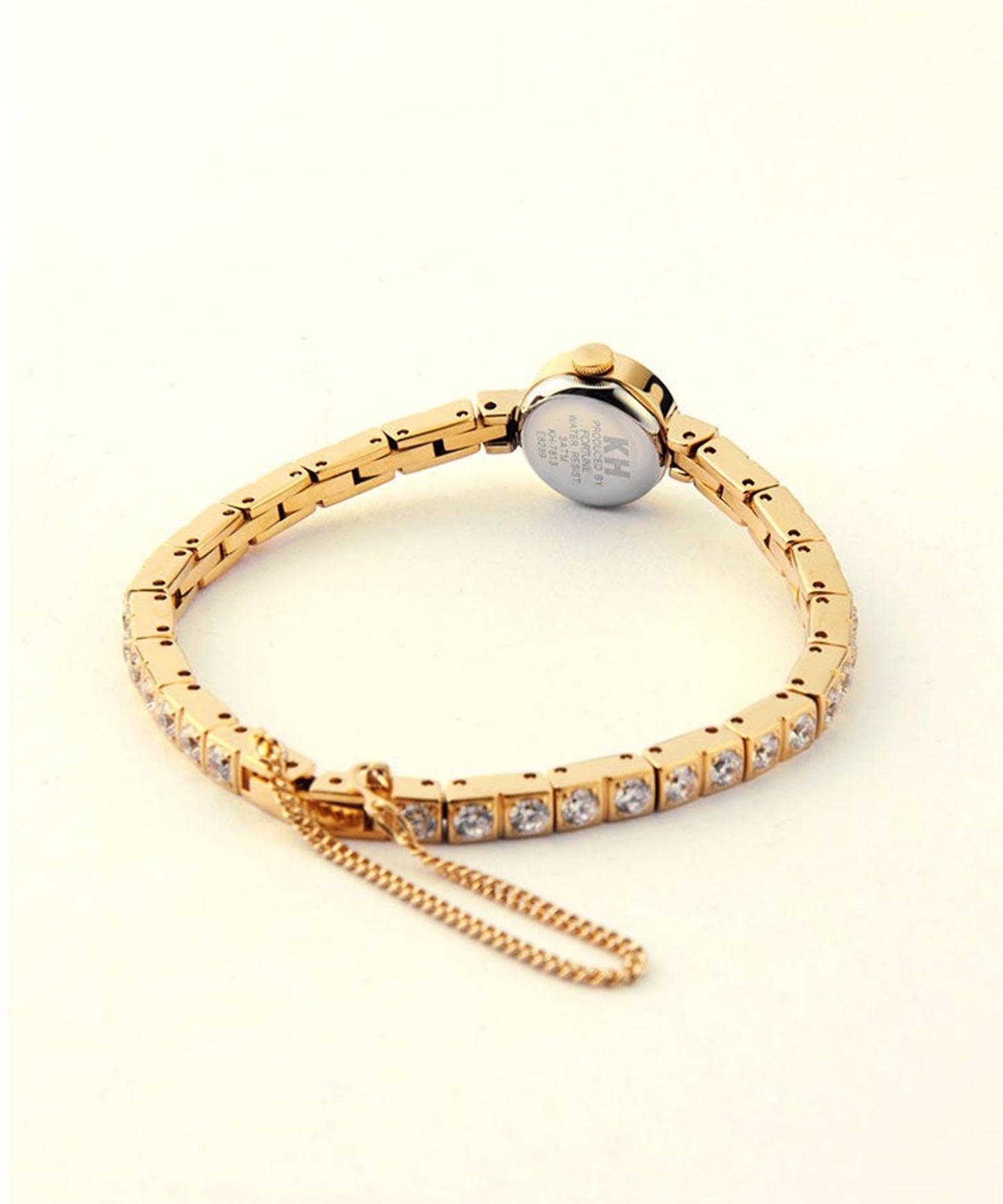 <WOMEN> Small Round Watch Cubic Zirconia