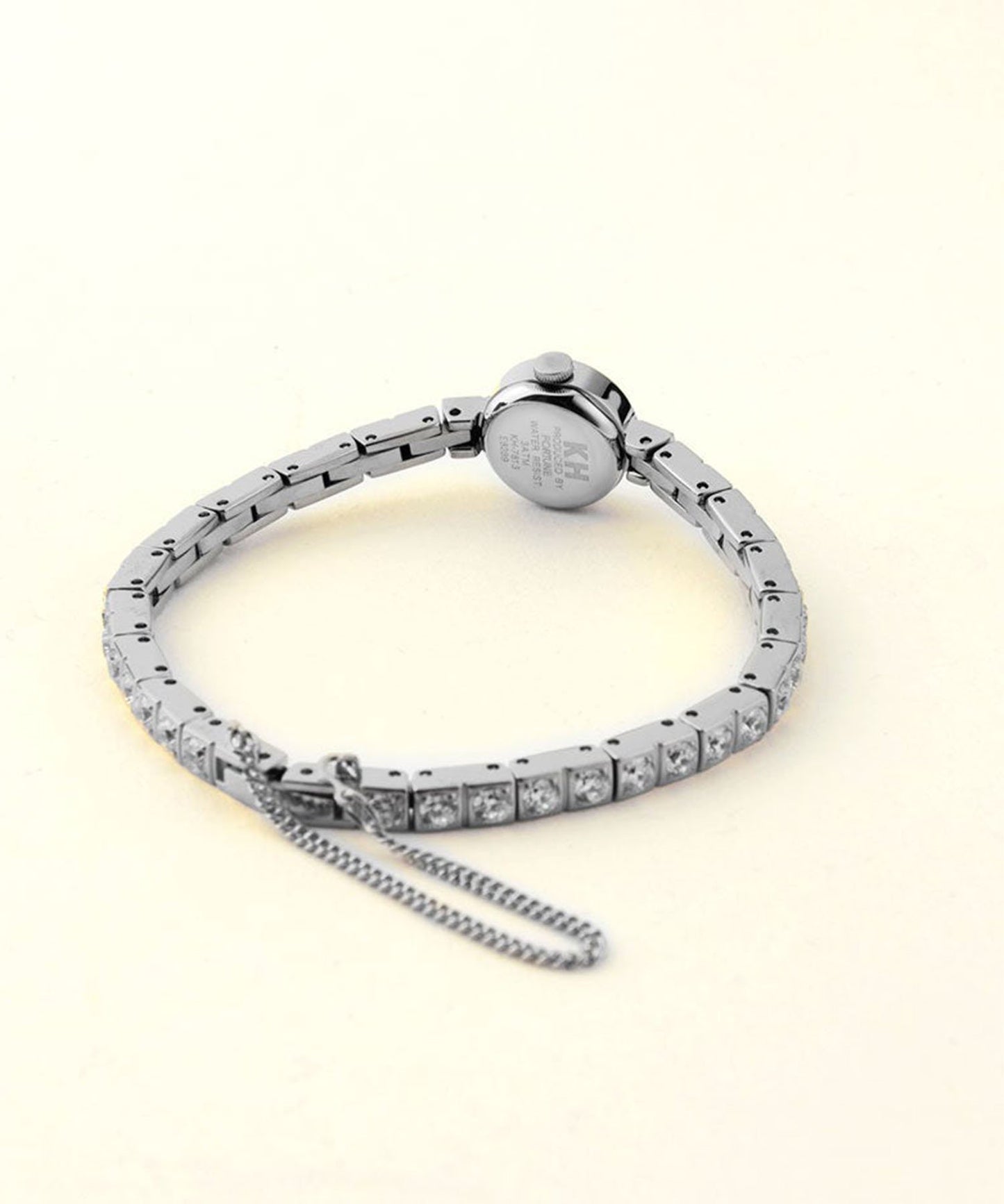 <WOMEN> Small Round Watch Cubic Zirconia