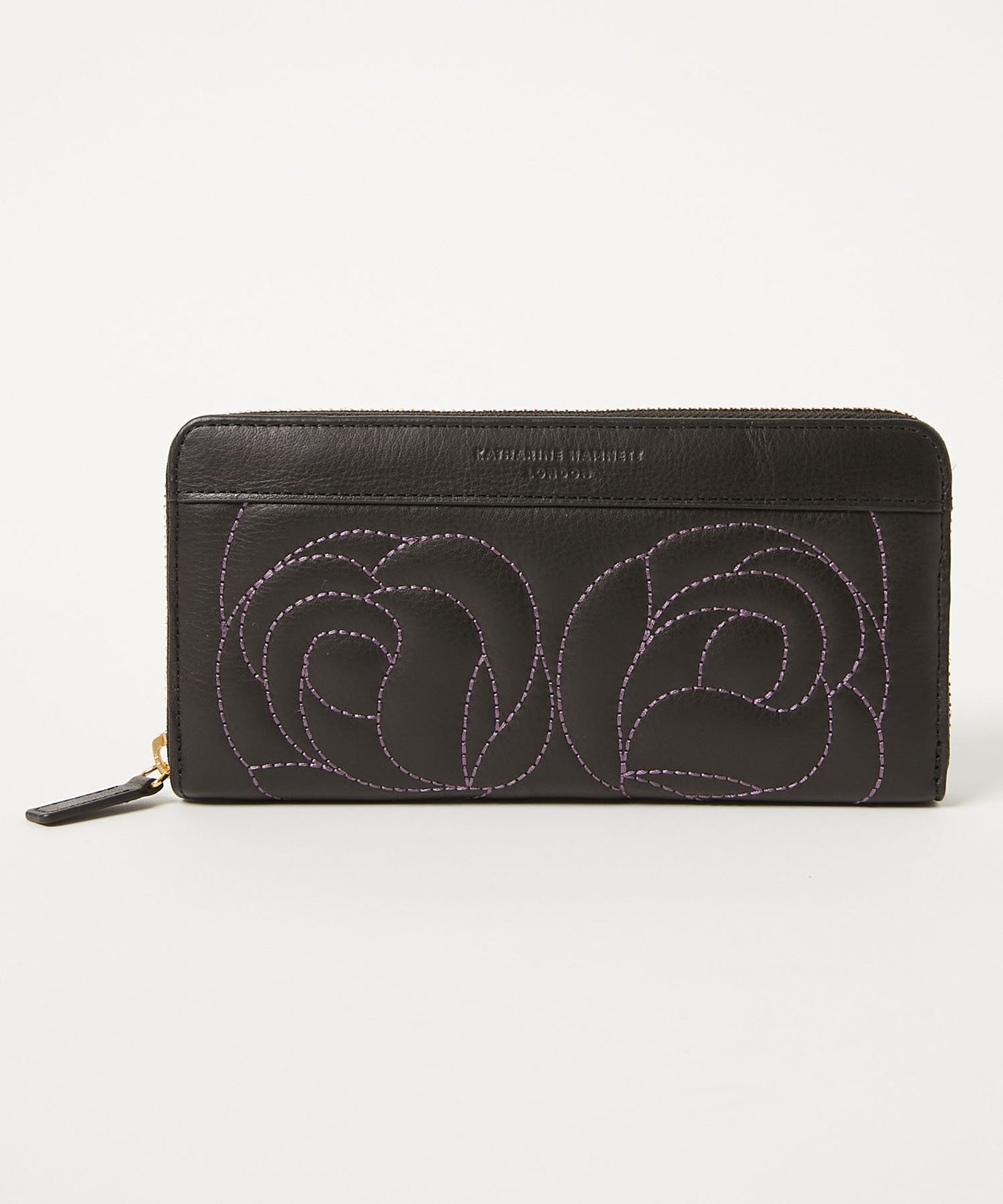 <WOMEN> ROSE STITCH ラウンドファスナー ロングウォレット