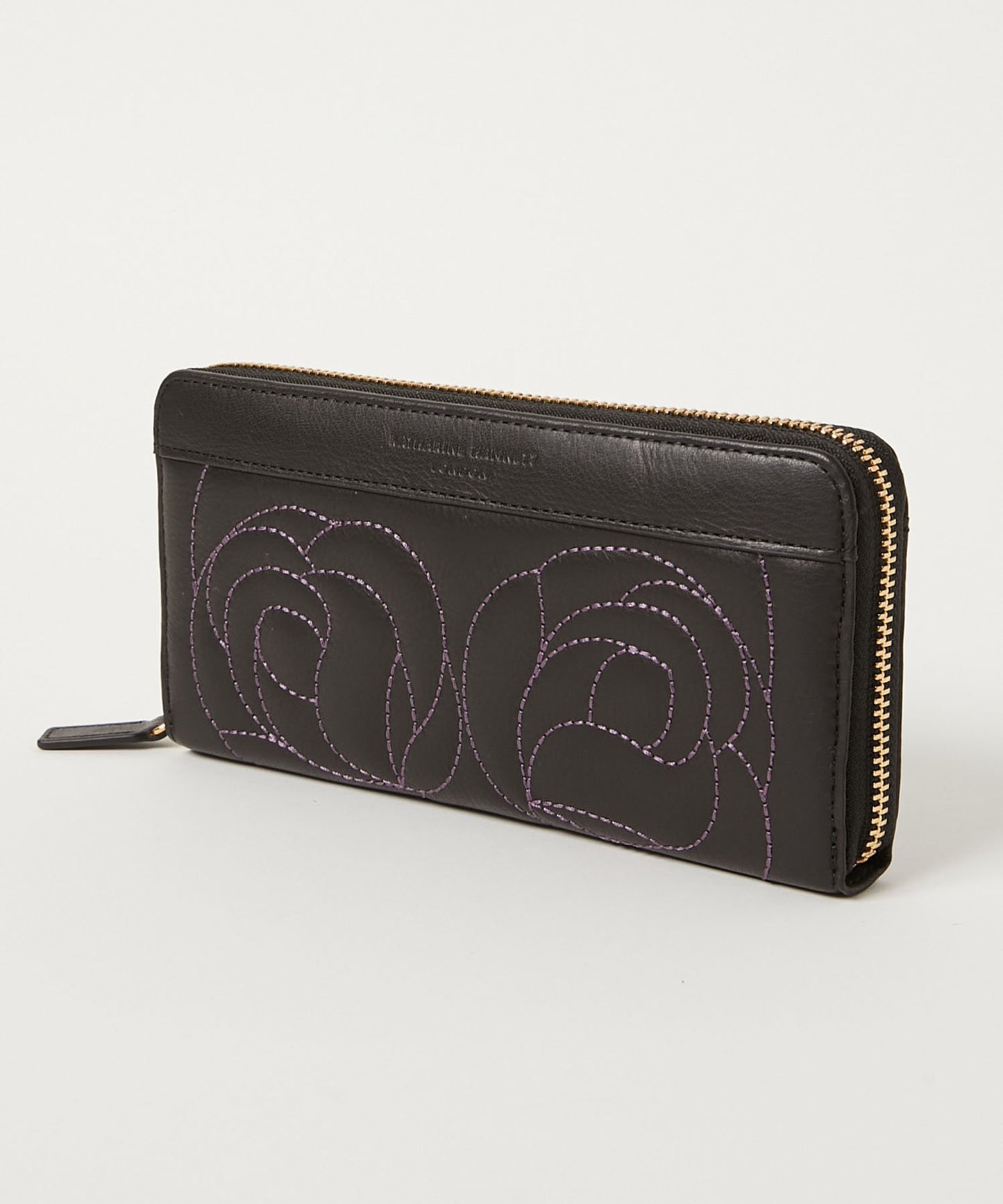 <WOMEN> ROSE STITCH ラウンドファスナー ロングウォレット