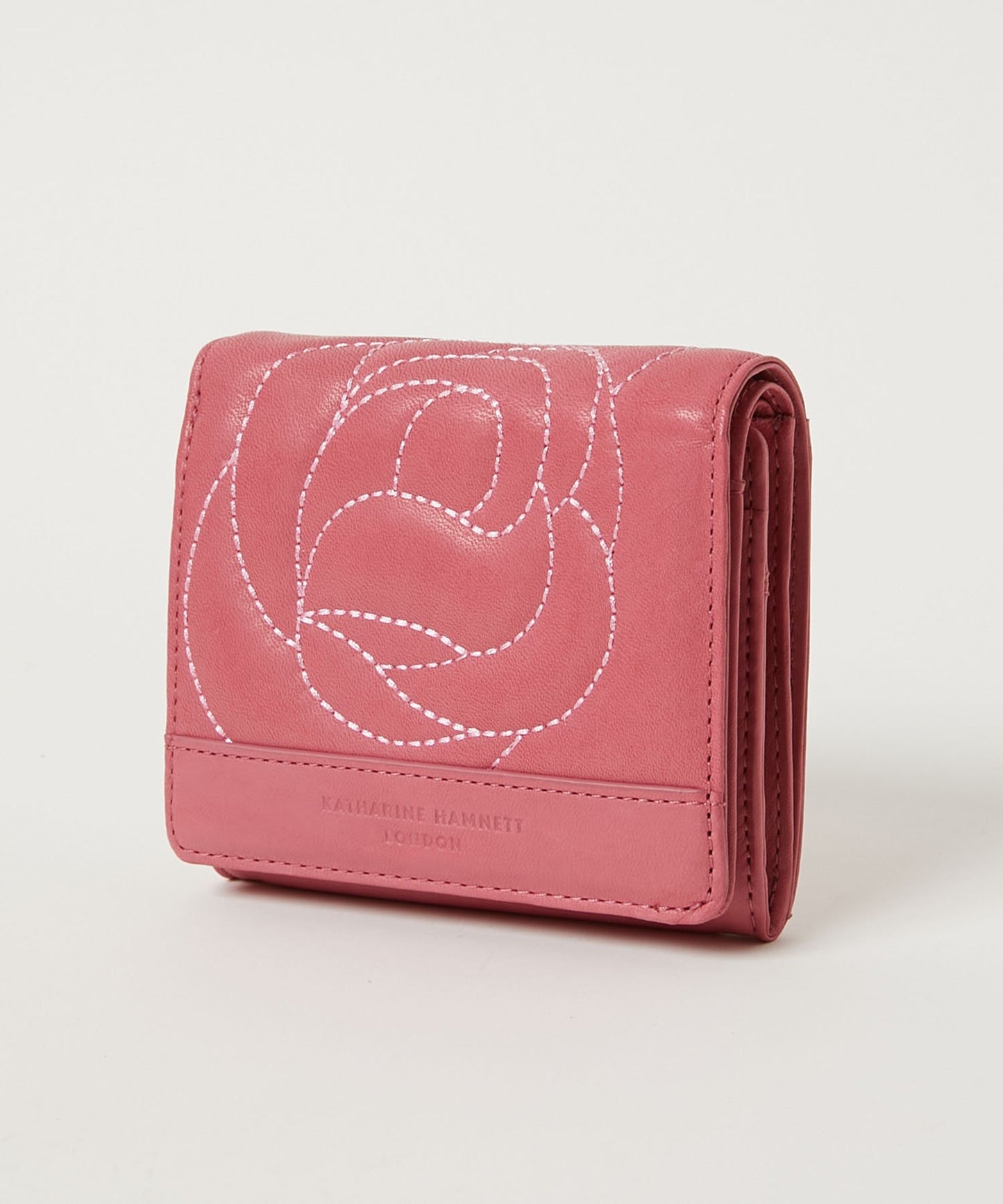 <WOMEN> ROSE STITCH 三つ折り コンパクトウォレット