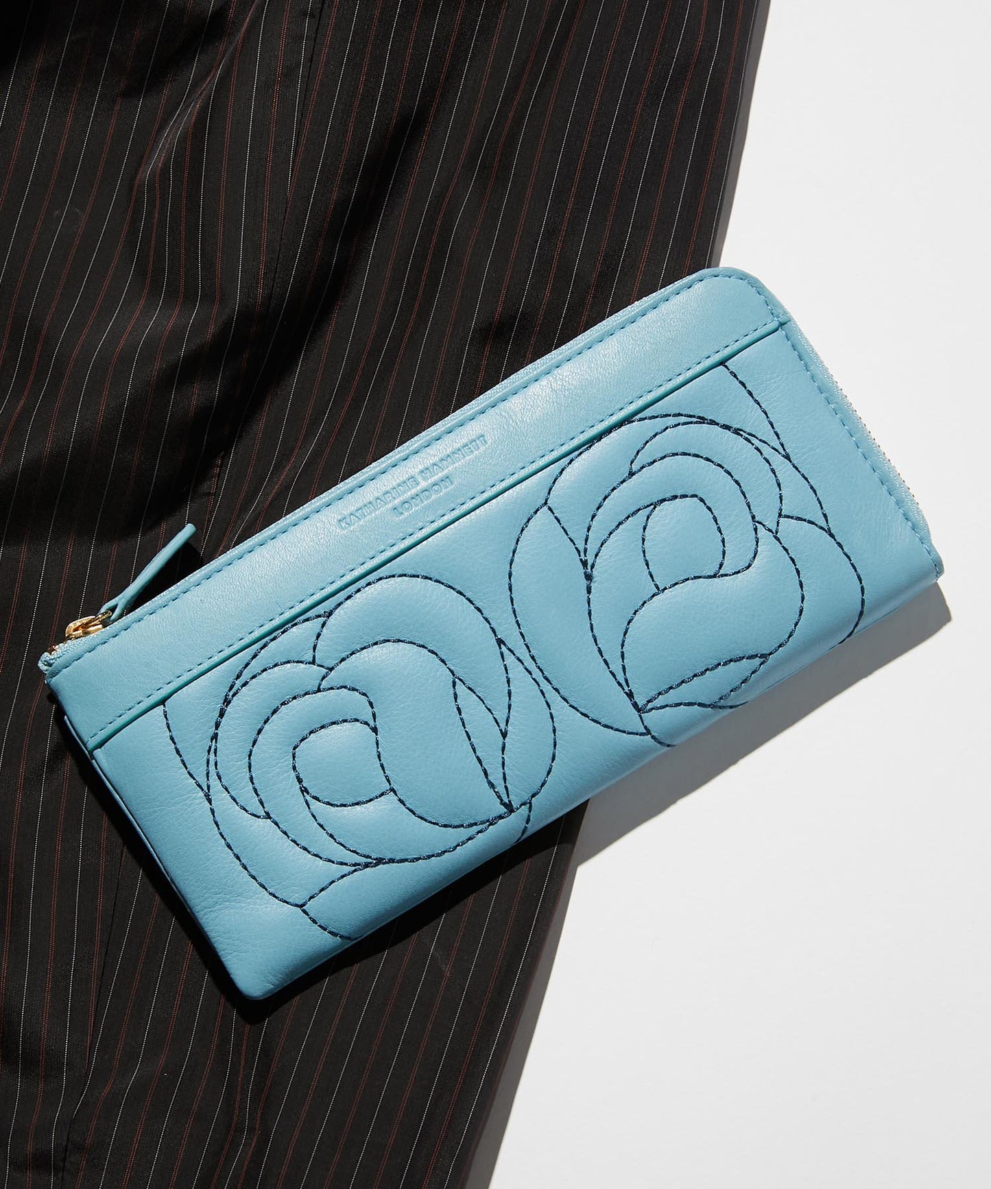<WOMEN> ROSE STITCH L字ファスナー ロングウォレット
