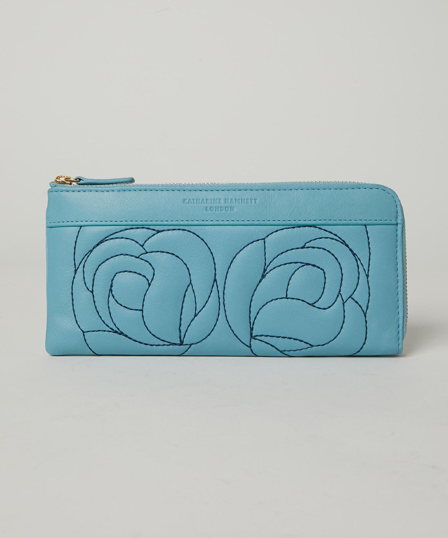 <WOMEN> ROSE STITCH L字ファスナー ロングウォレット