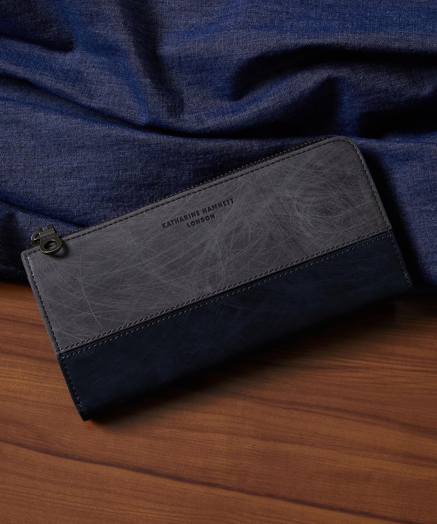 <MEN> SCRUB L字ファスナー ロングウォレット