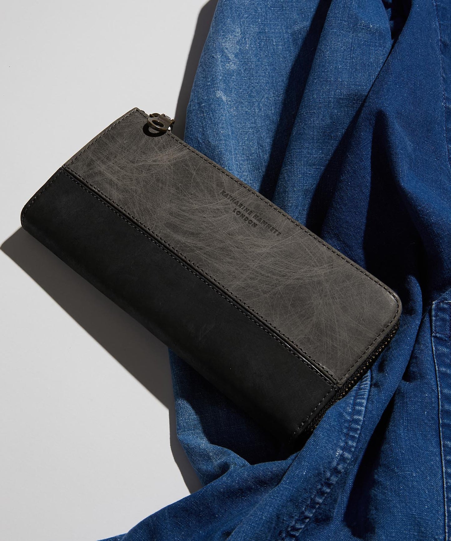 <MEN> SCRUB L字ファスナー ロングウォレット