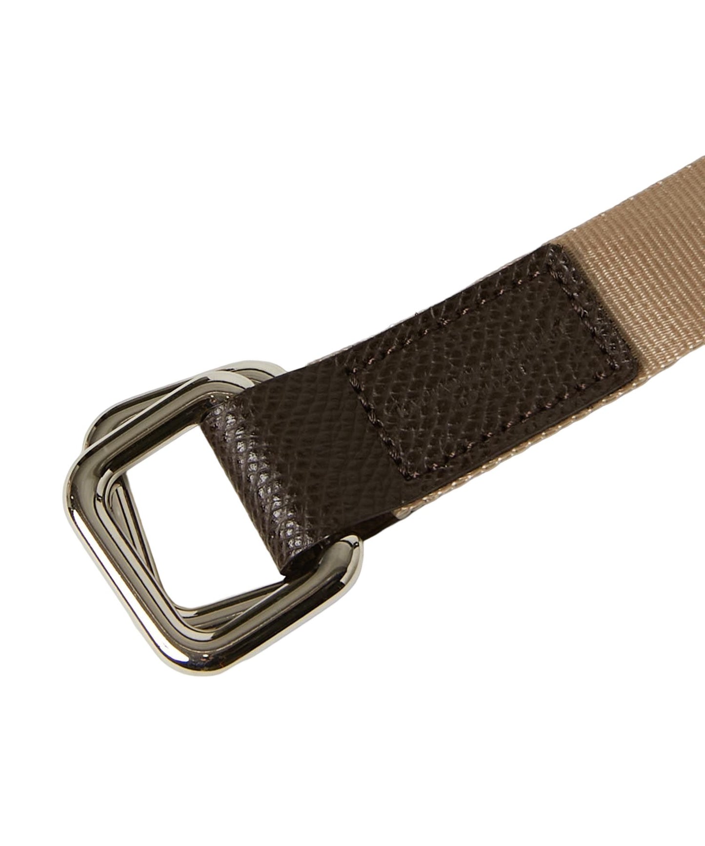 <UNISEX>【WEB限定】NYLONG LEATHER COMBI RIBBON BELT