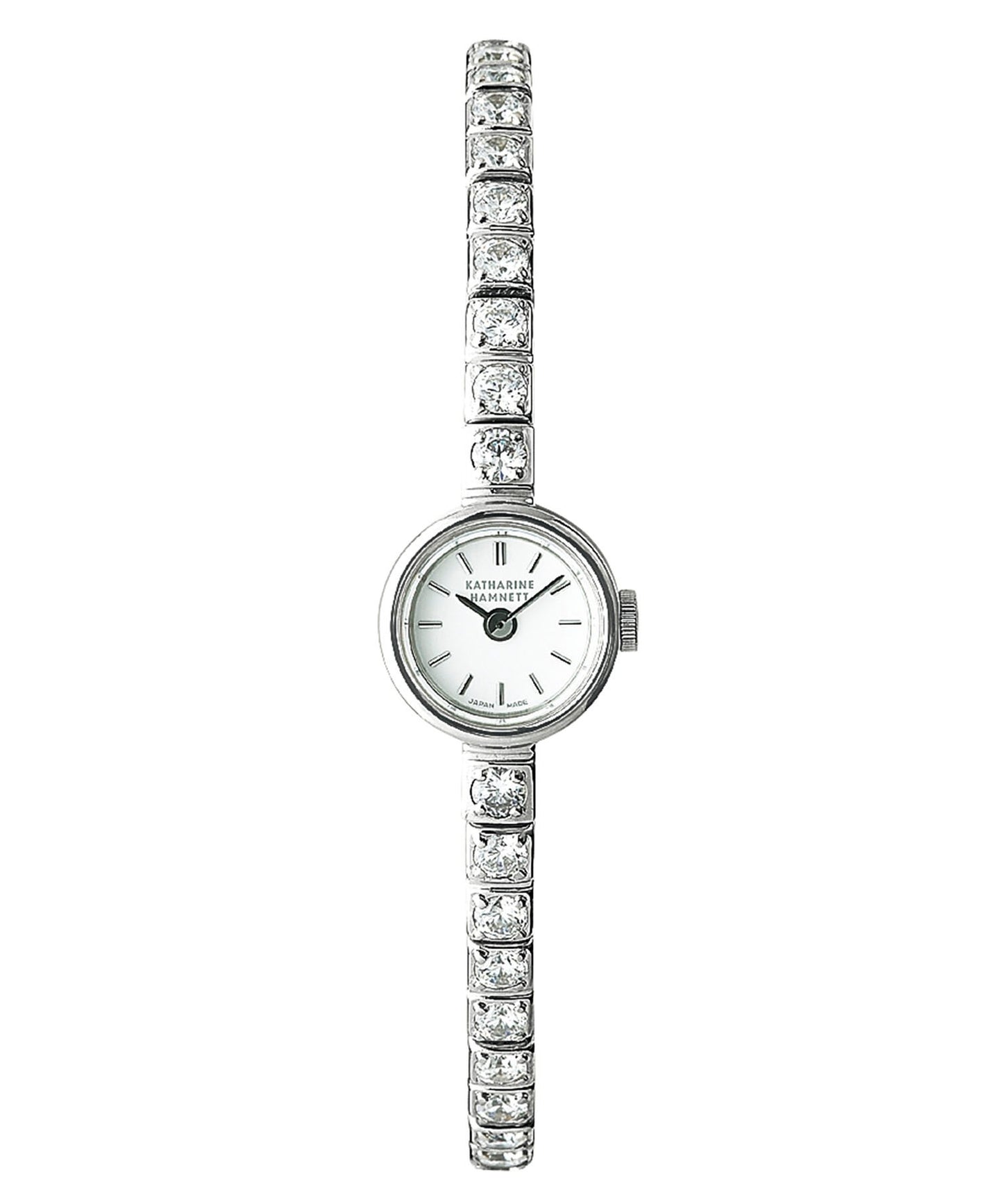 <WOMEN> Small Round Watch Cubic Zirconia