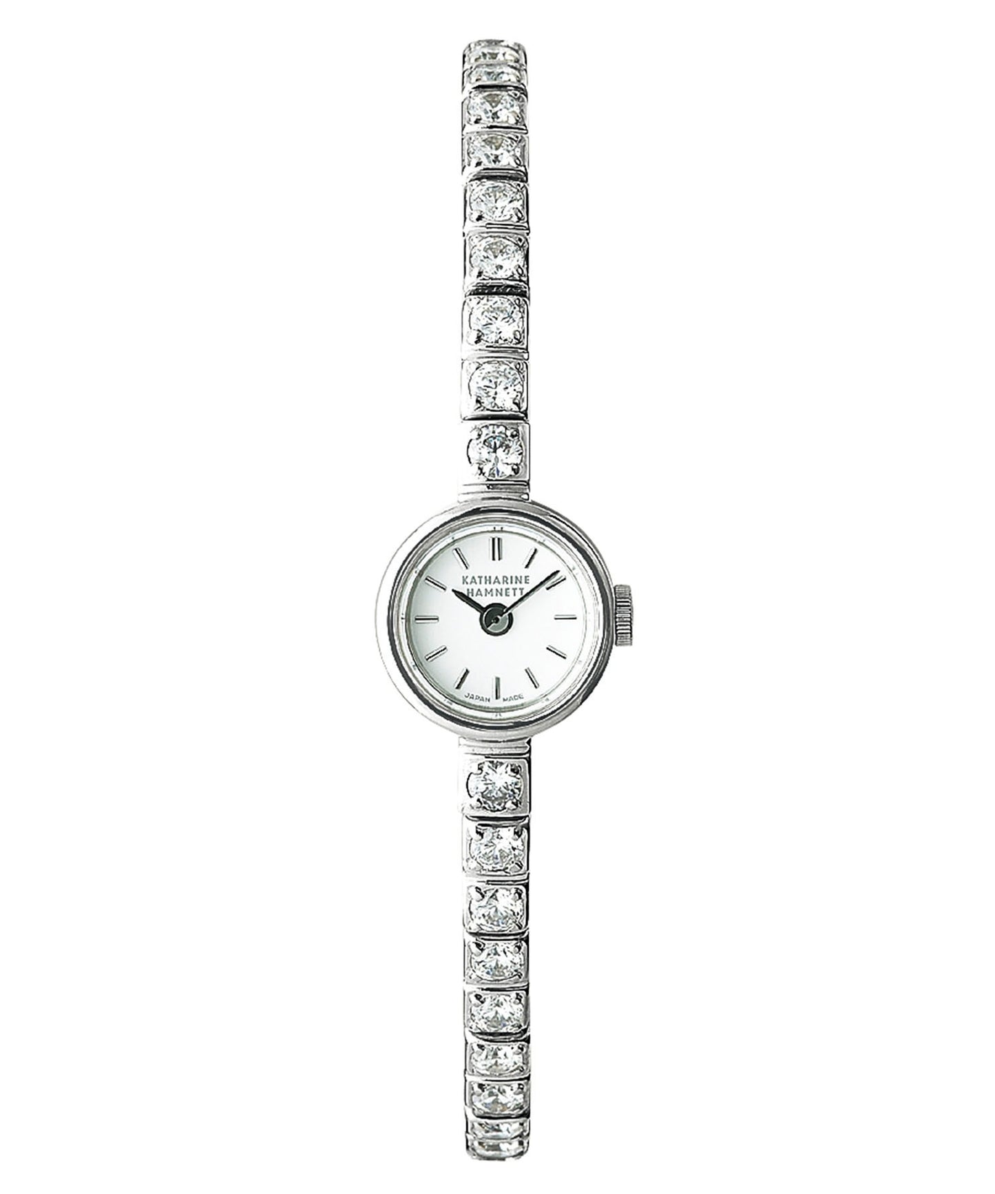 ＜WOMEN＞ Small Round Watch Cubic Zirconia