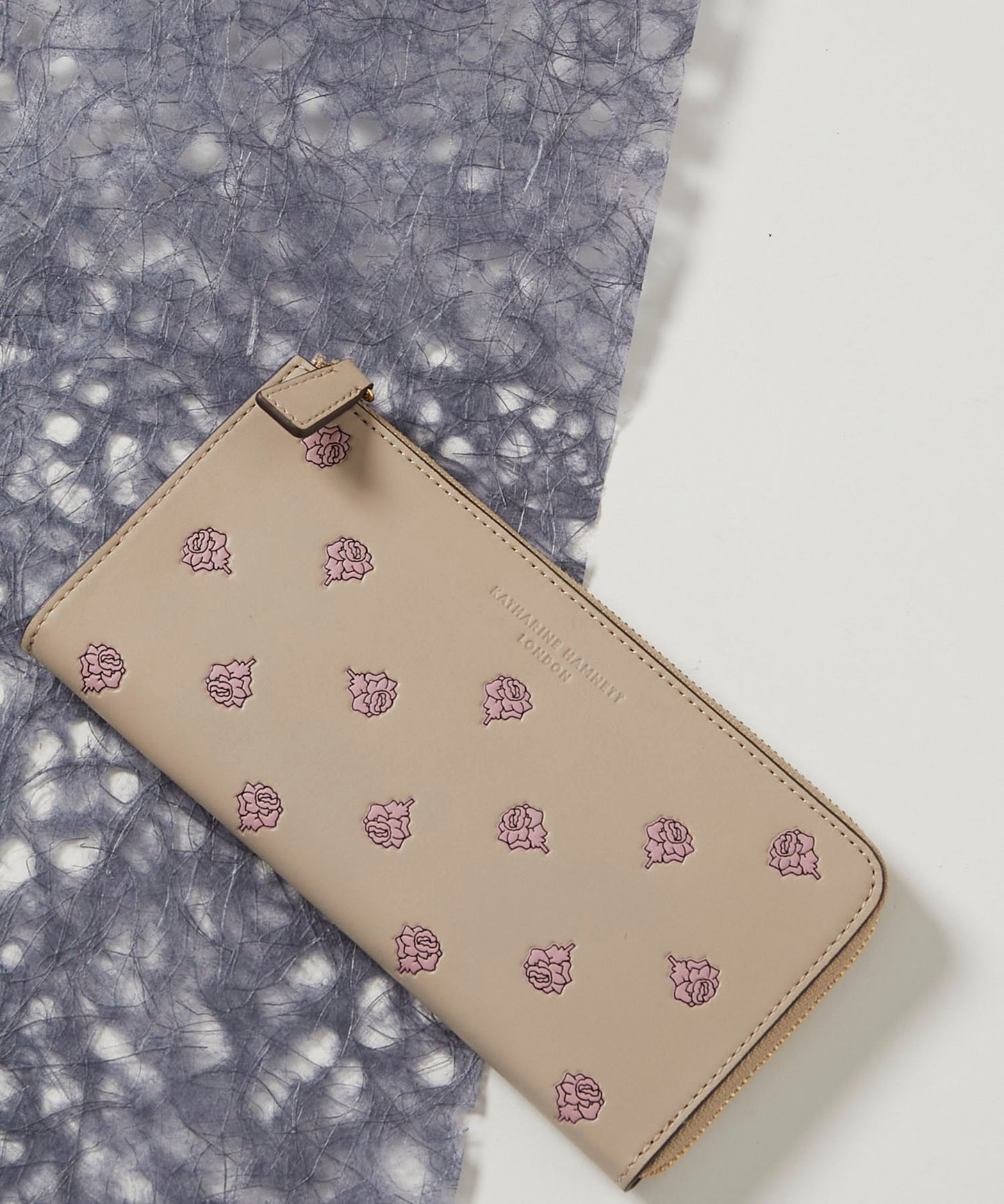 <WOMEN> ROSE GARDEN L字ファスナー ロングウォレット