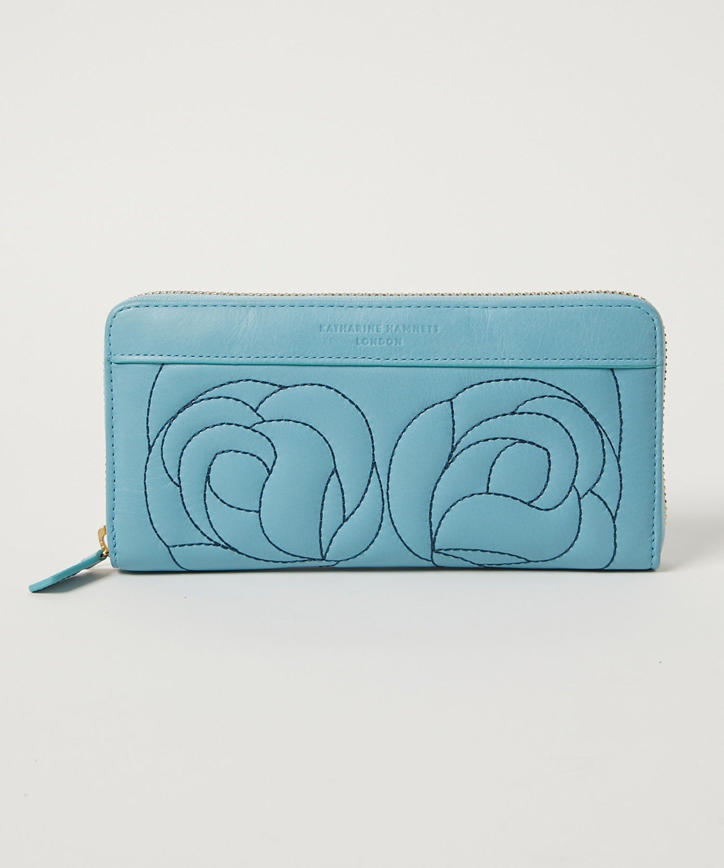 <WOMEN> ROSE STITCH ラウンドファスナー ロングウォレット