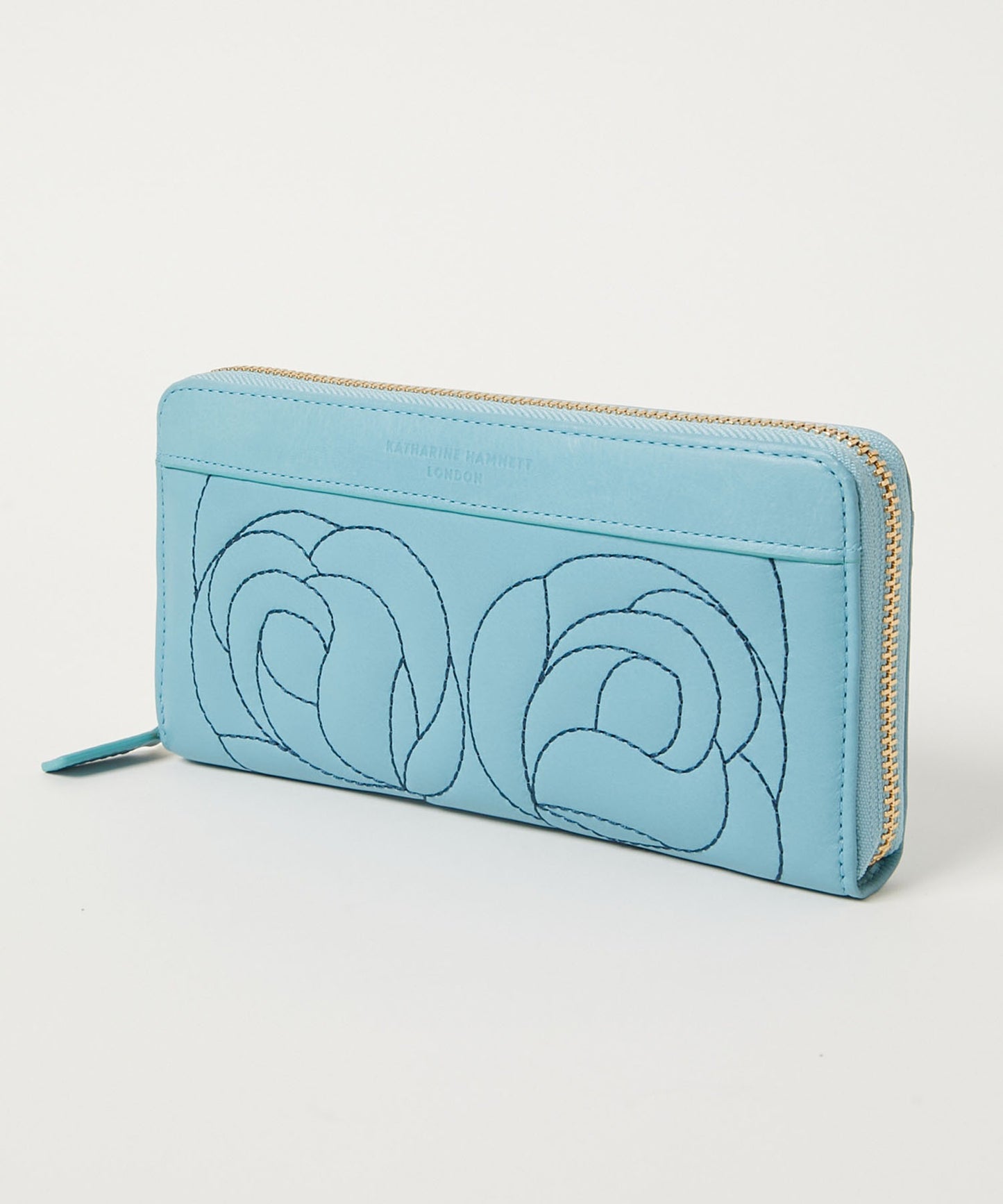 <WOMEN> ROSE STITCH ラウンドファスナー ロングウォレット