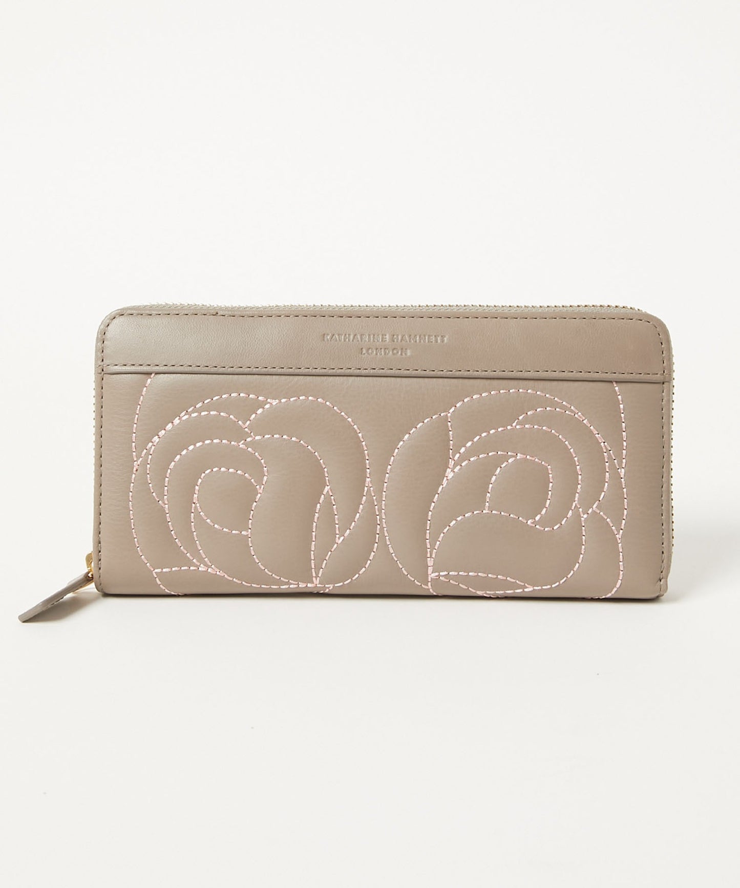 <WOMEN> ROSE STITCH ラウンドファスナー ロングウォレット