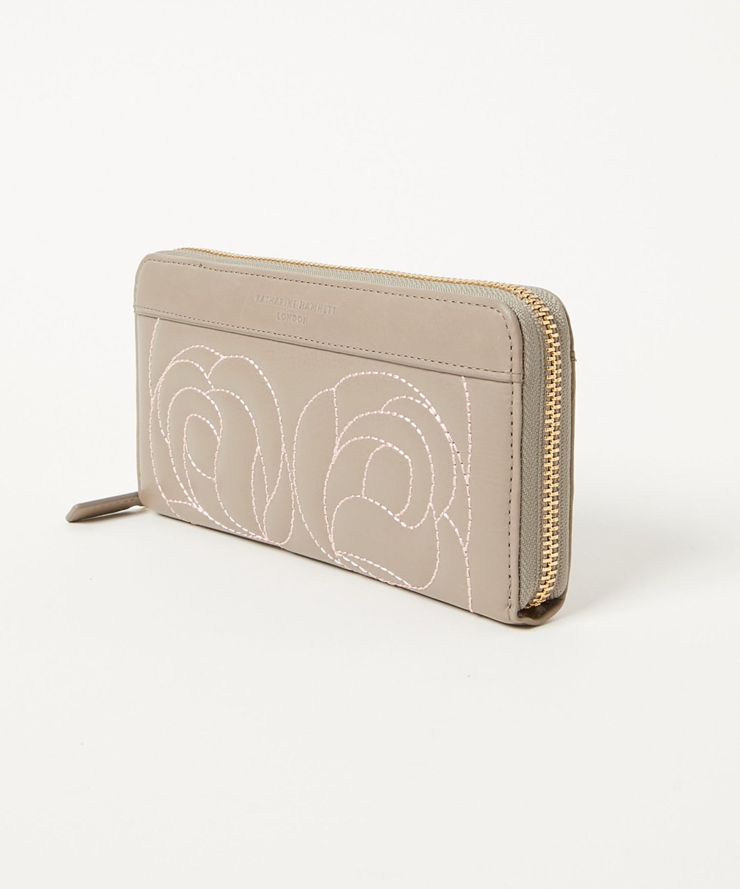 <WOMEN> ROSE STITCH ラウンドファスナー ロングウォレット