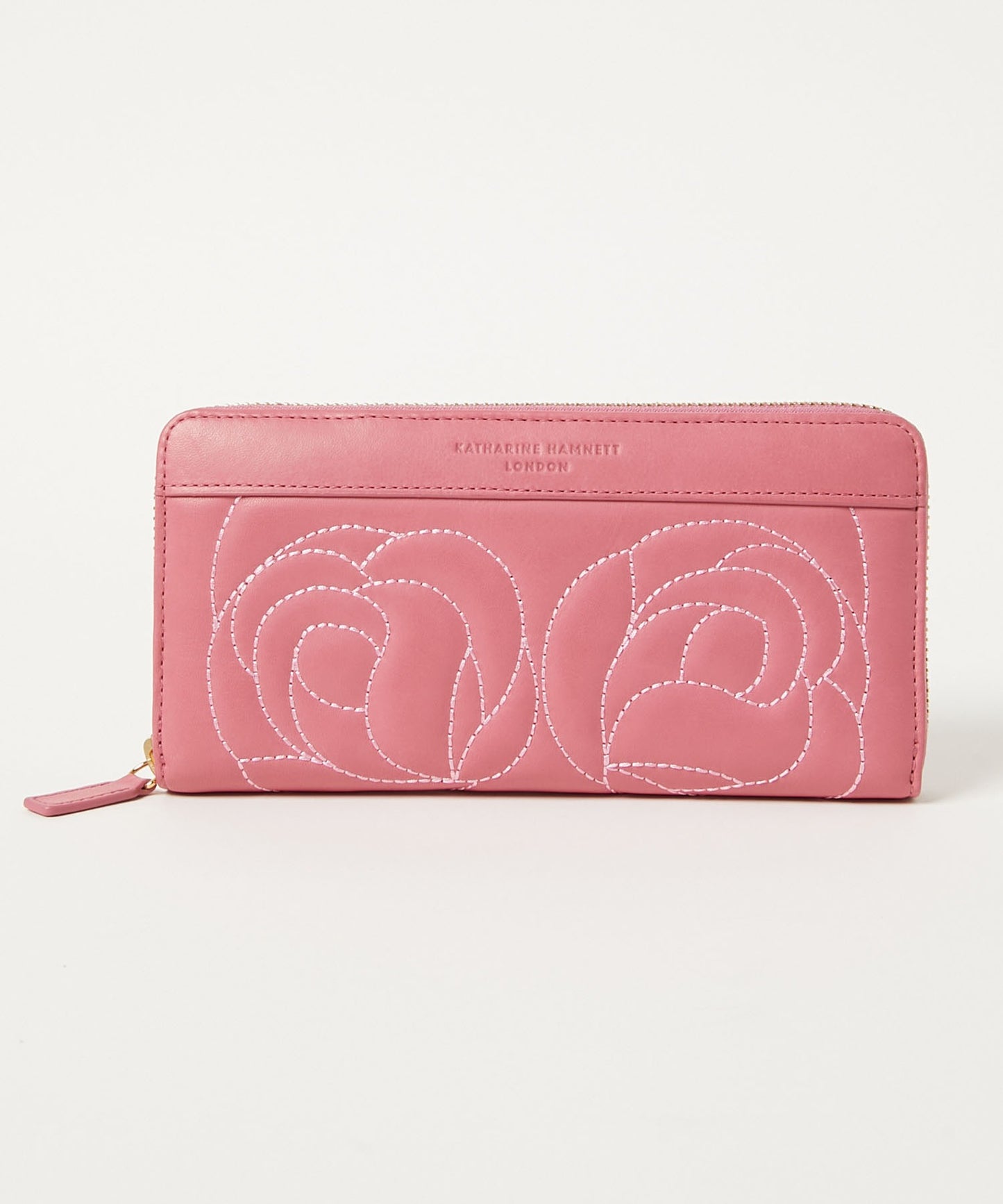 <WOMEN> ROSE STITCH ラウンドファスナー ロングウォレット