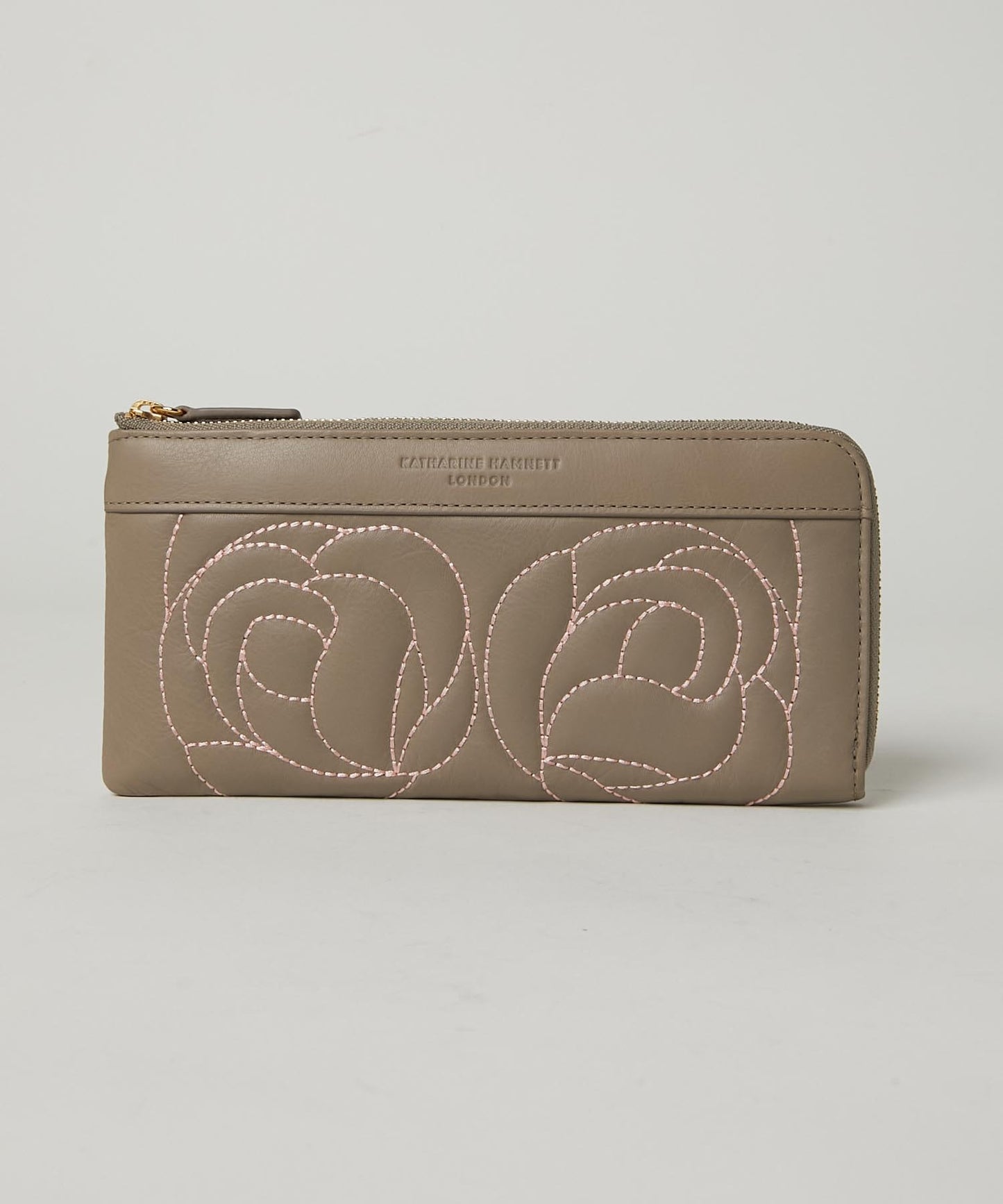<WOMEN> ROSE STITCH L字ファスナー ロングウォレット