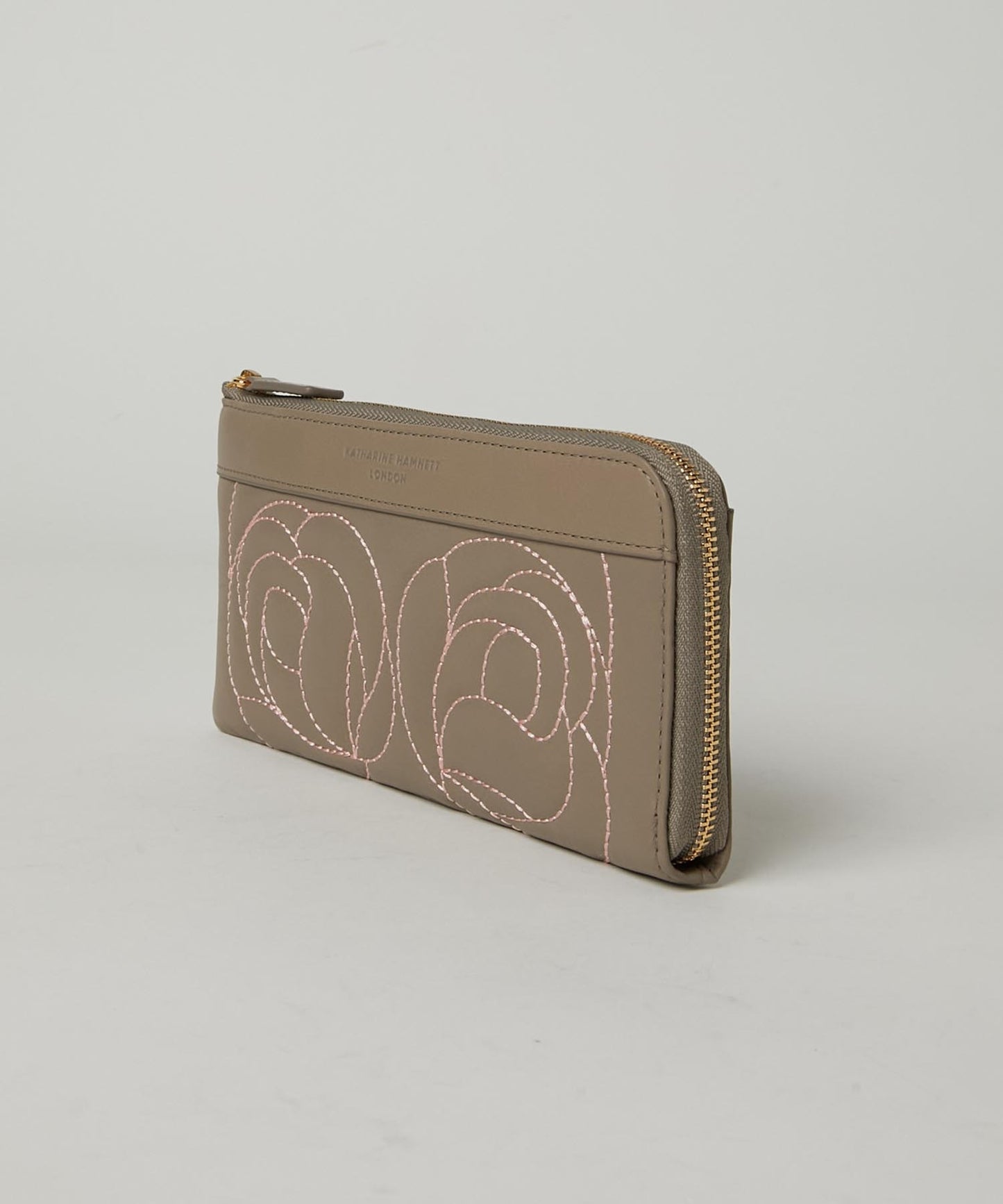 <WOMEN> ROSE STITCH L字ファスナー ロングウォレット