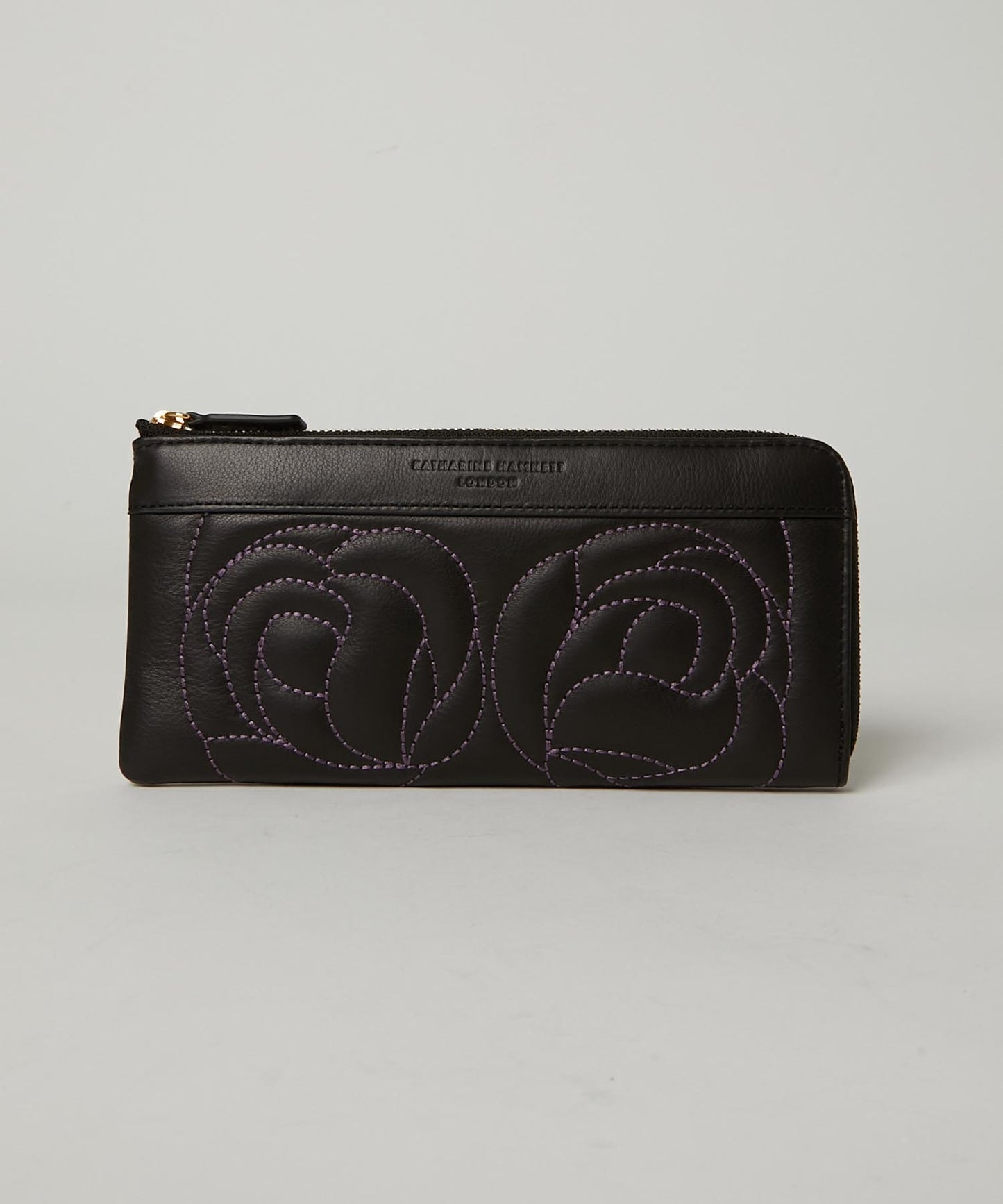 <WOMEN> ROSE STITCH L字ファスナー ロングウォレット