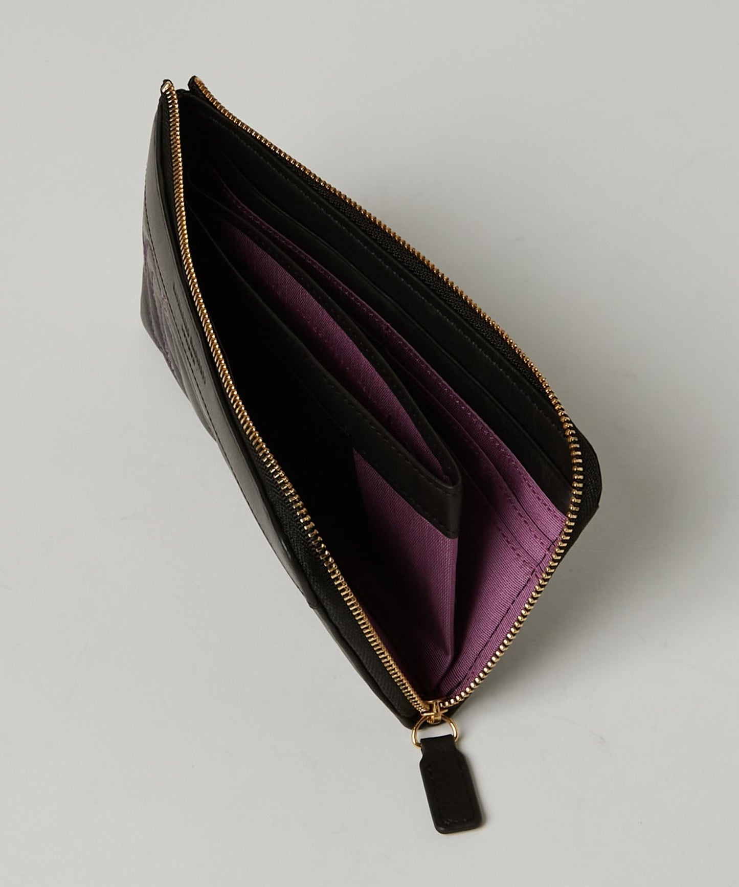 <WOMEN> ROSE STITCH L字ファスナー ロングウォレット
