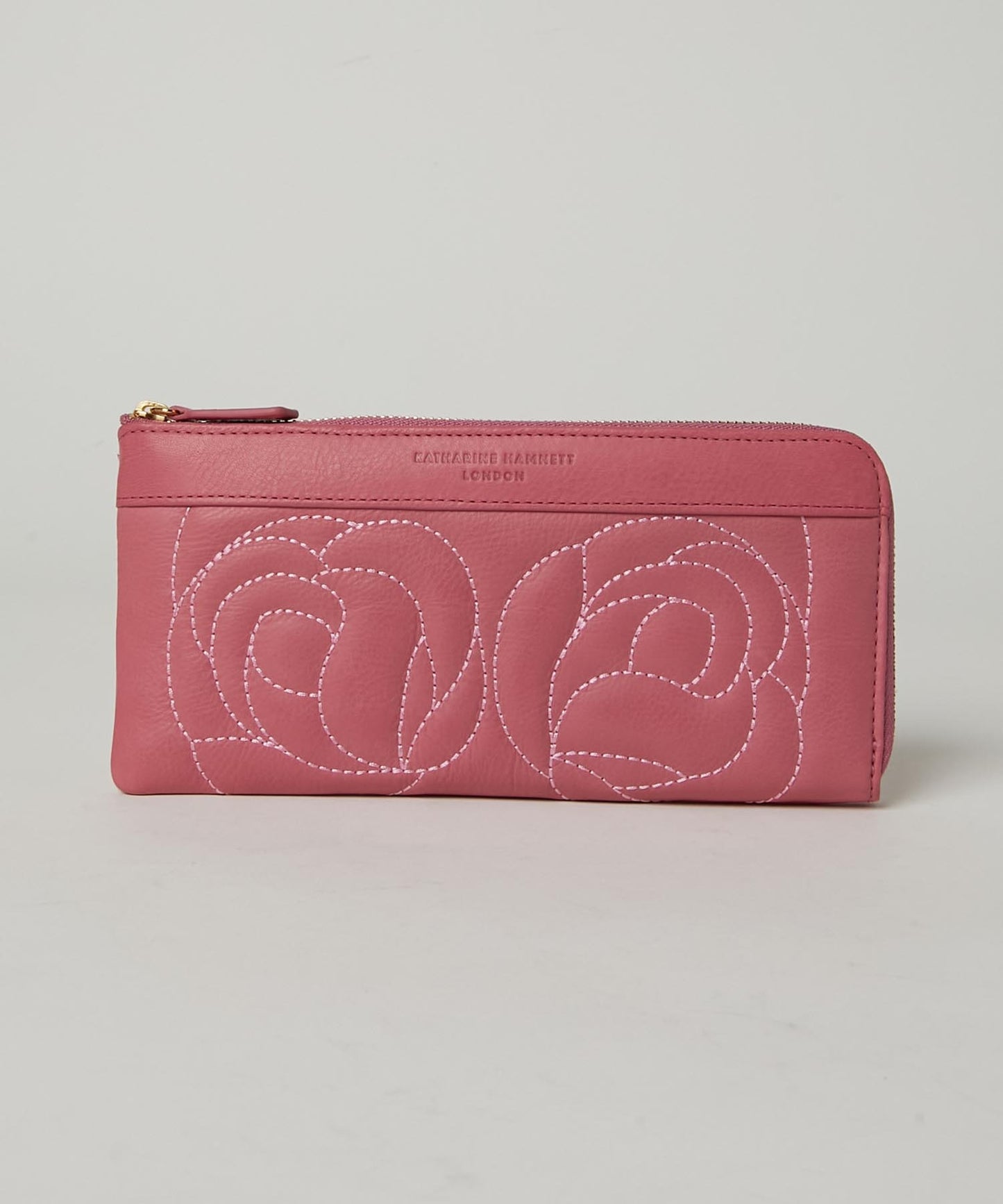 <WOMEN> ROSE STITCH L字ファスナー ロングウォレット