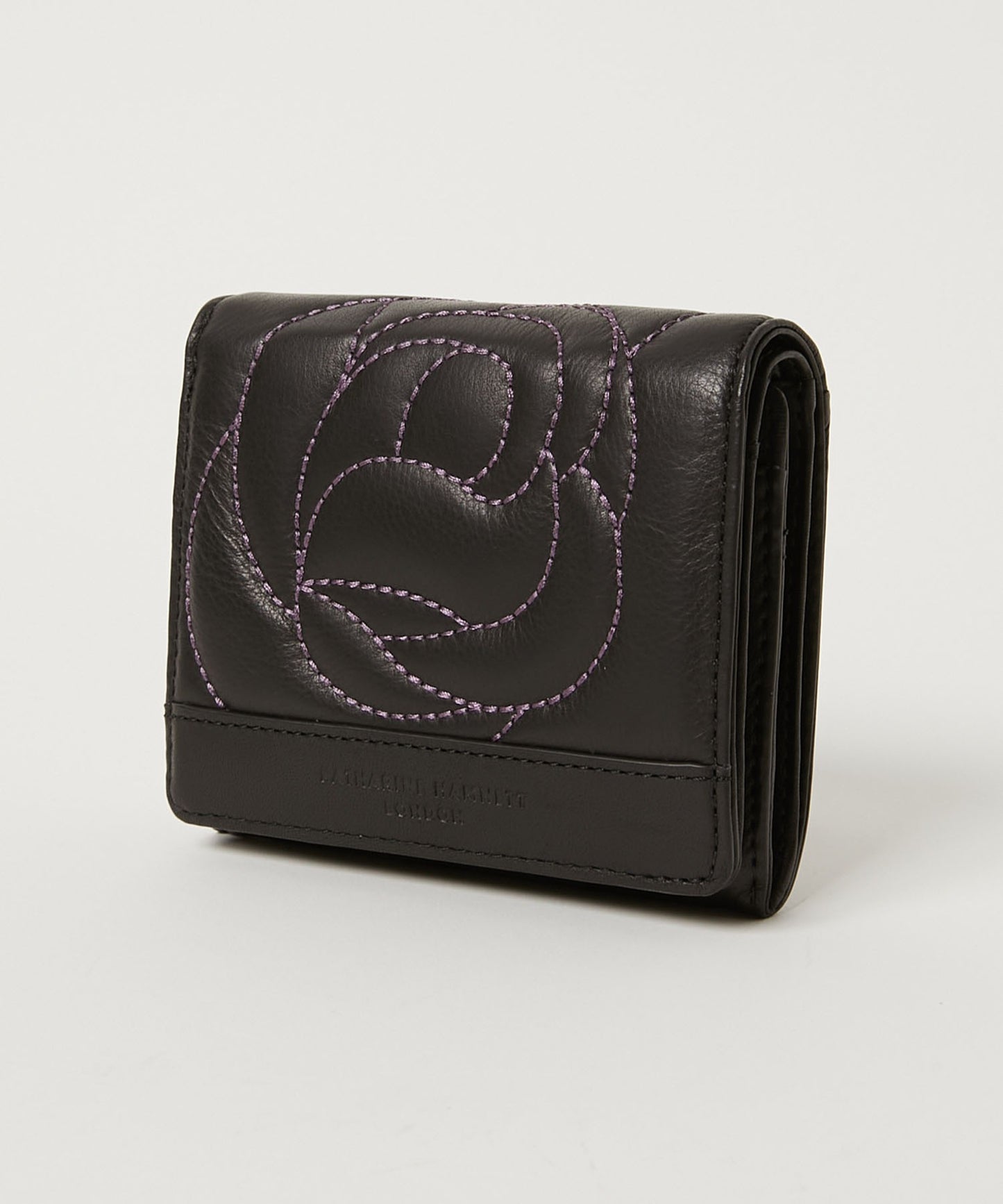 <WOMEN> ROSE STITCH 三つ折り コンパクトウォレット