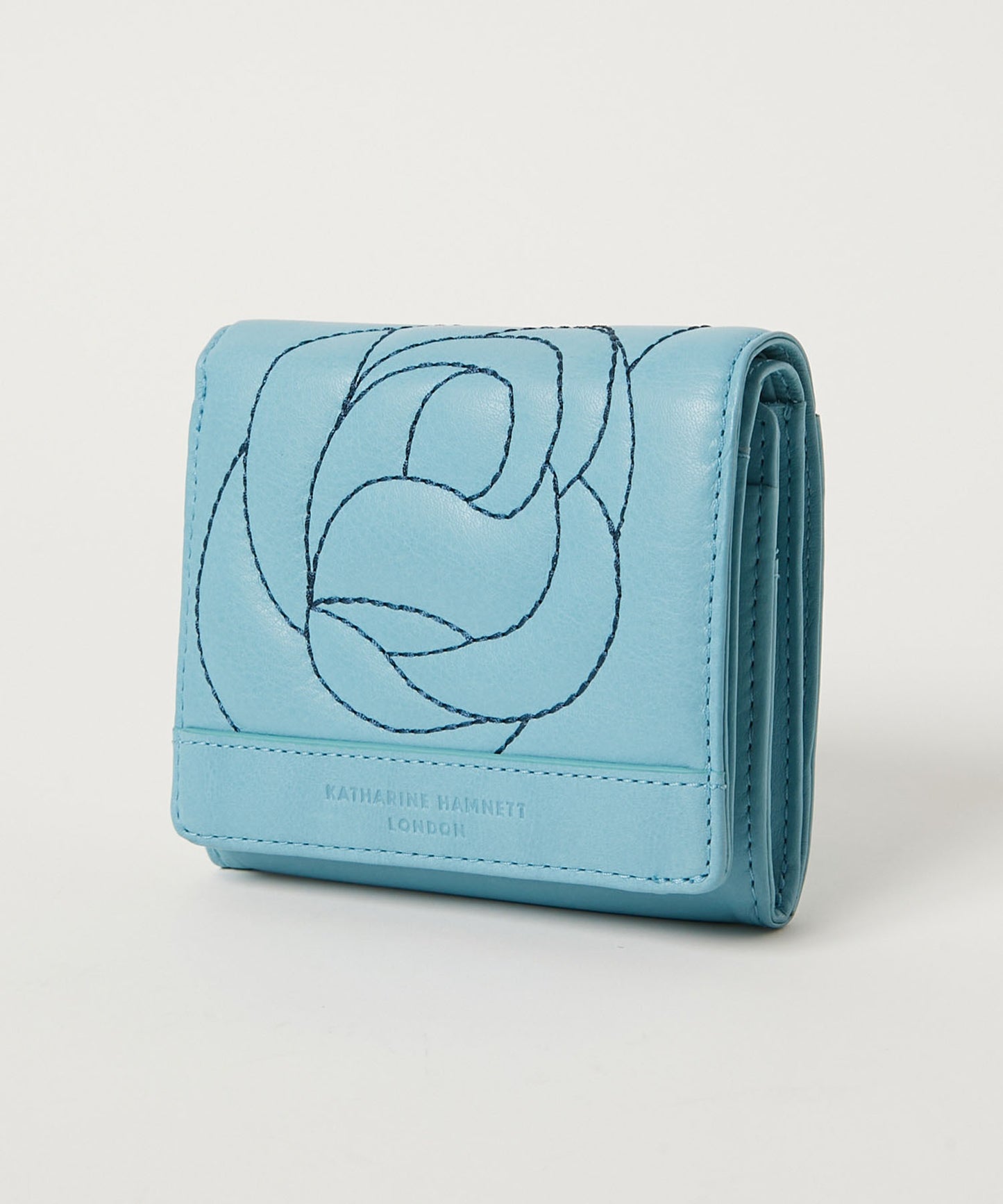 <WOMEN> ROSE STITCH 三つ折り コンパクトウォレット