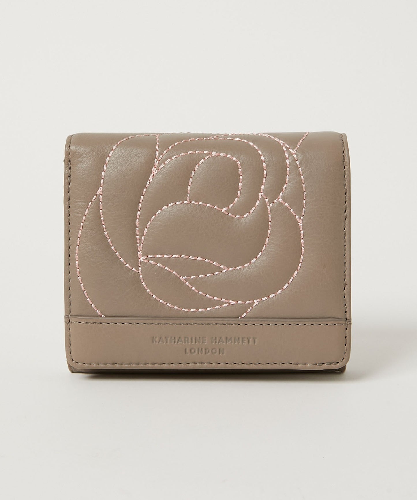 <WOMEN> ROSE STITCH 三つ折り コンパクトウォレット