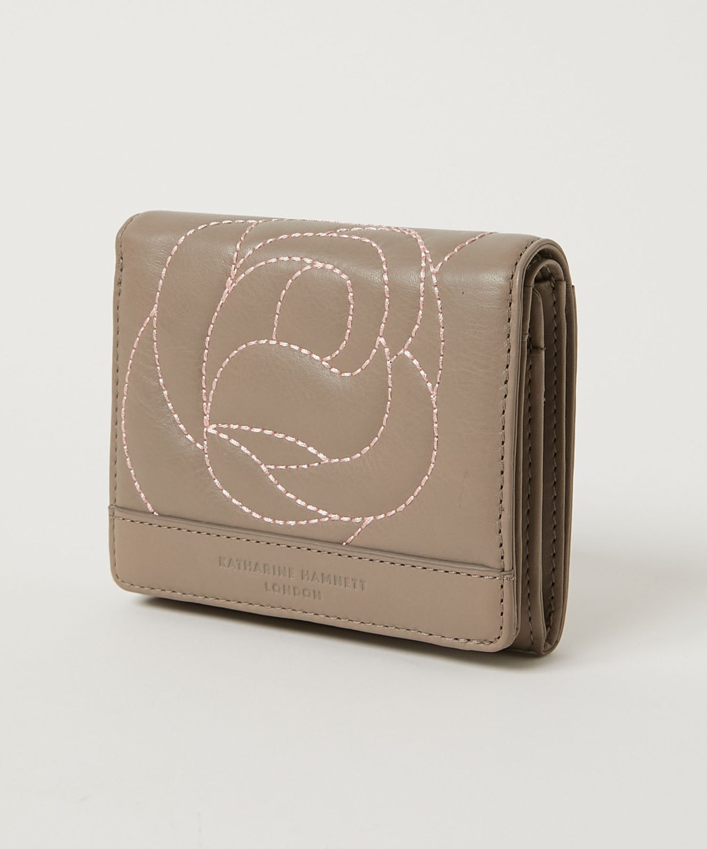 <WOMEN> ROSE STITCH 三つ折り コンパクトウォレット