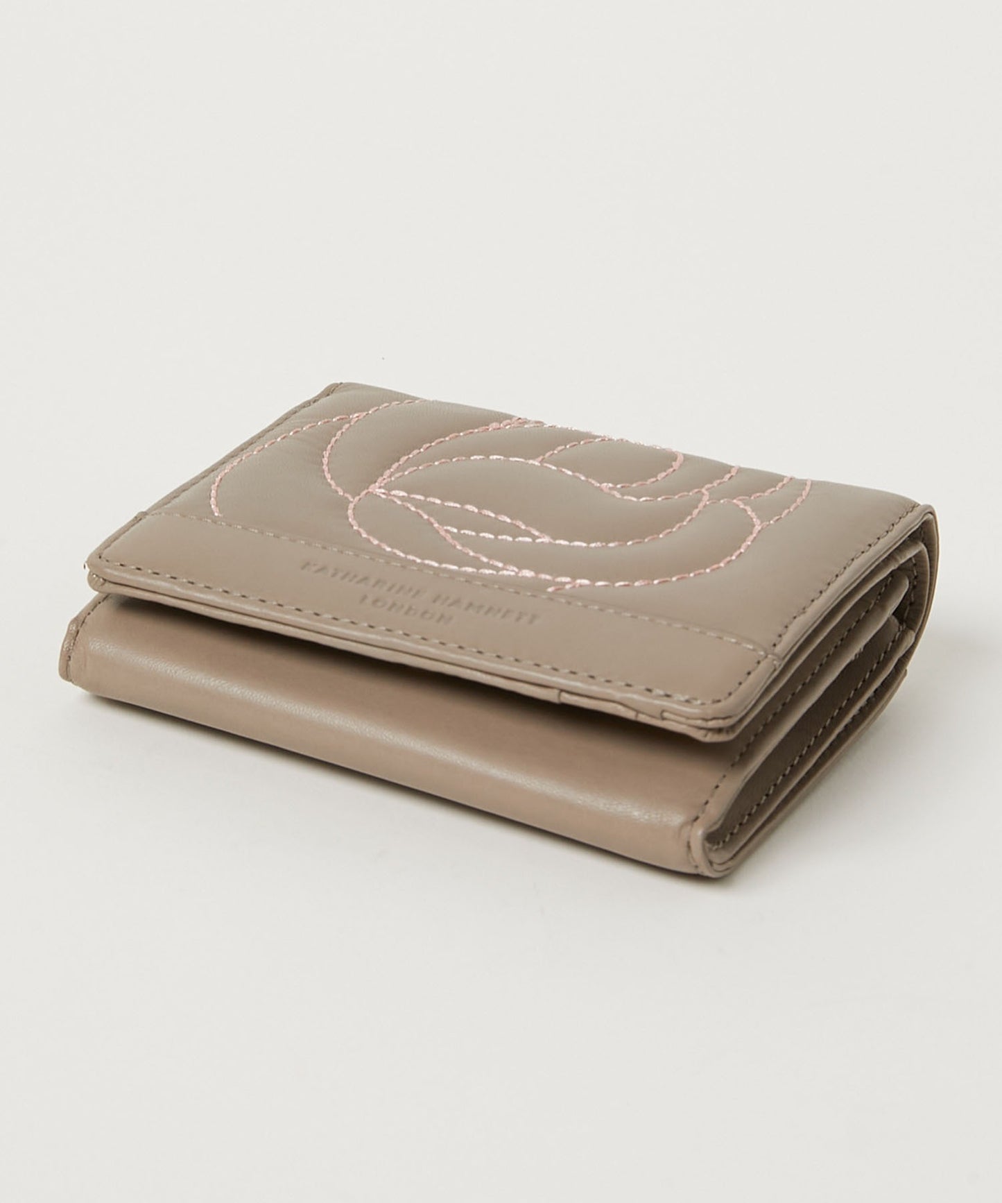 <WOMEN> ROSE STITCH 三つ折り コンパクトウォレット